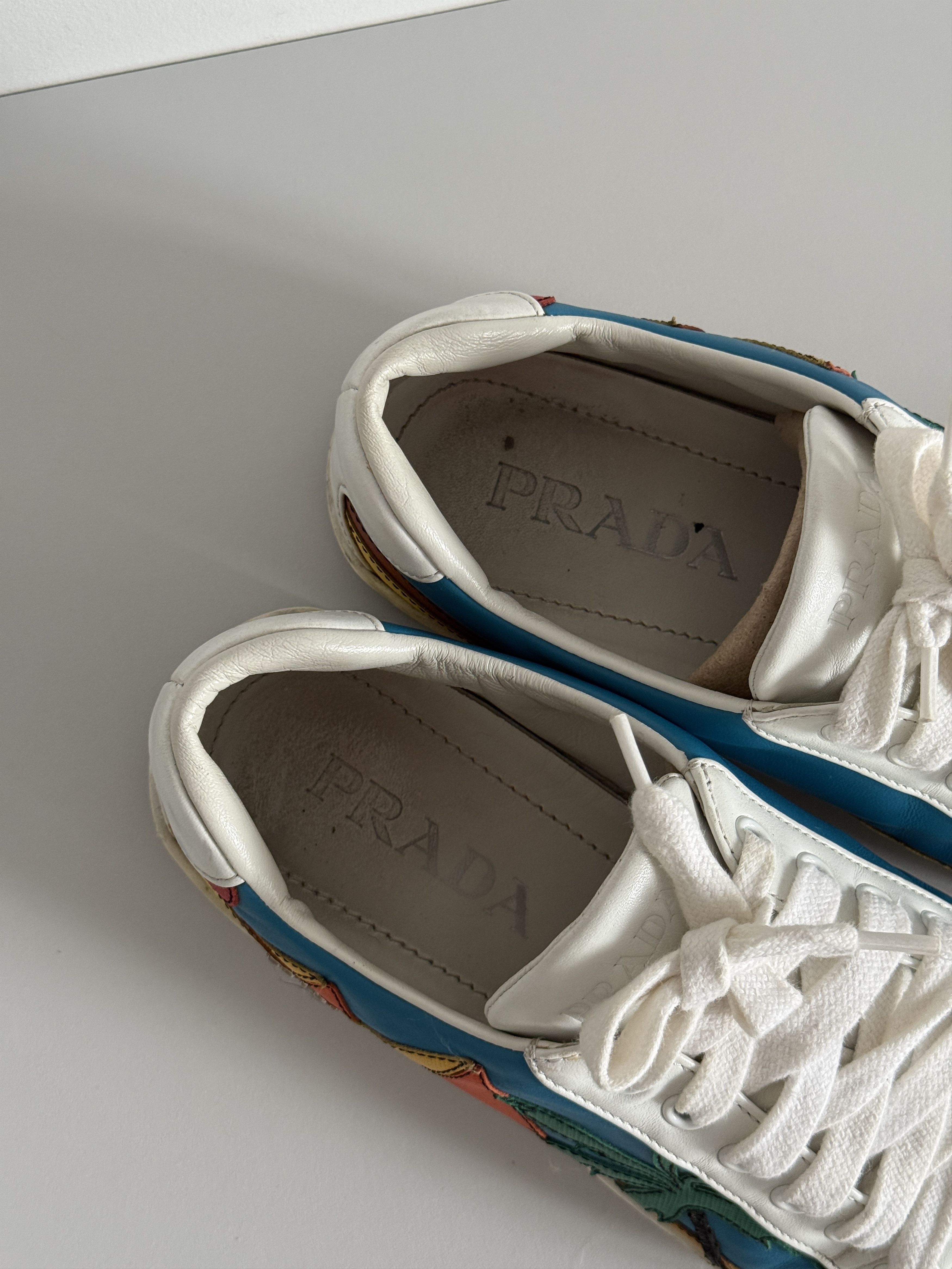 Prada Prada Egyptian Pyramid Low Sneakers Size US 8 / IT 38 - 10 Thumbnail