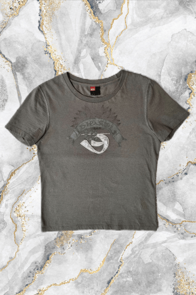 Diesel Diesel Opium Vintage Graphite Women's T-Shirt Size S / US 4 / IT 40 - 1 Thumbnail