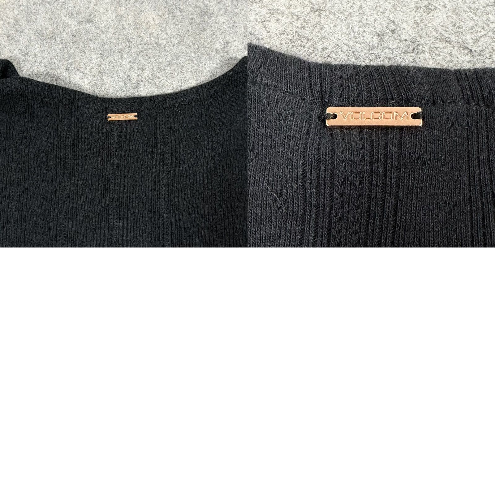 Volcom Volcom T-Shirt Short Sleeve Black Women's Size M 8 Ribbed Edges 100% Cotton Casual Shirt Modern 90s Style Women Size M / US 6-8 / IT 42-44 - 10 Thumbnail