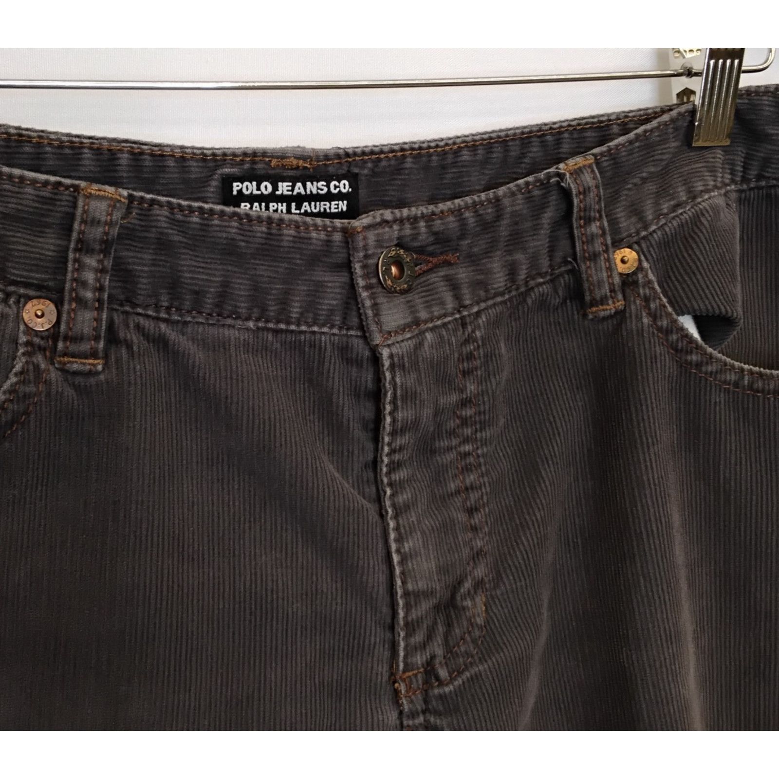 Polo Ralph Lauren Polo Jeans Ralph Lauren Corduroy Pant Women's 33x30 Gray Size 32" / US 10 / IT 46 - 5 Thumbnail