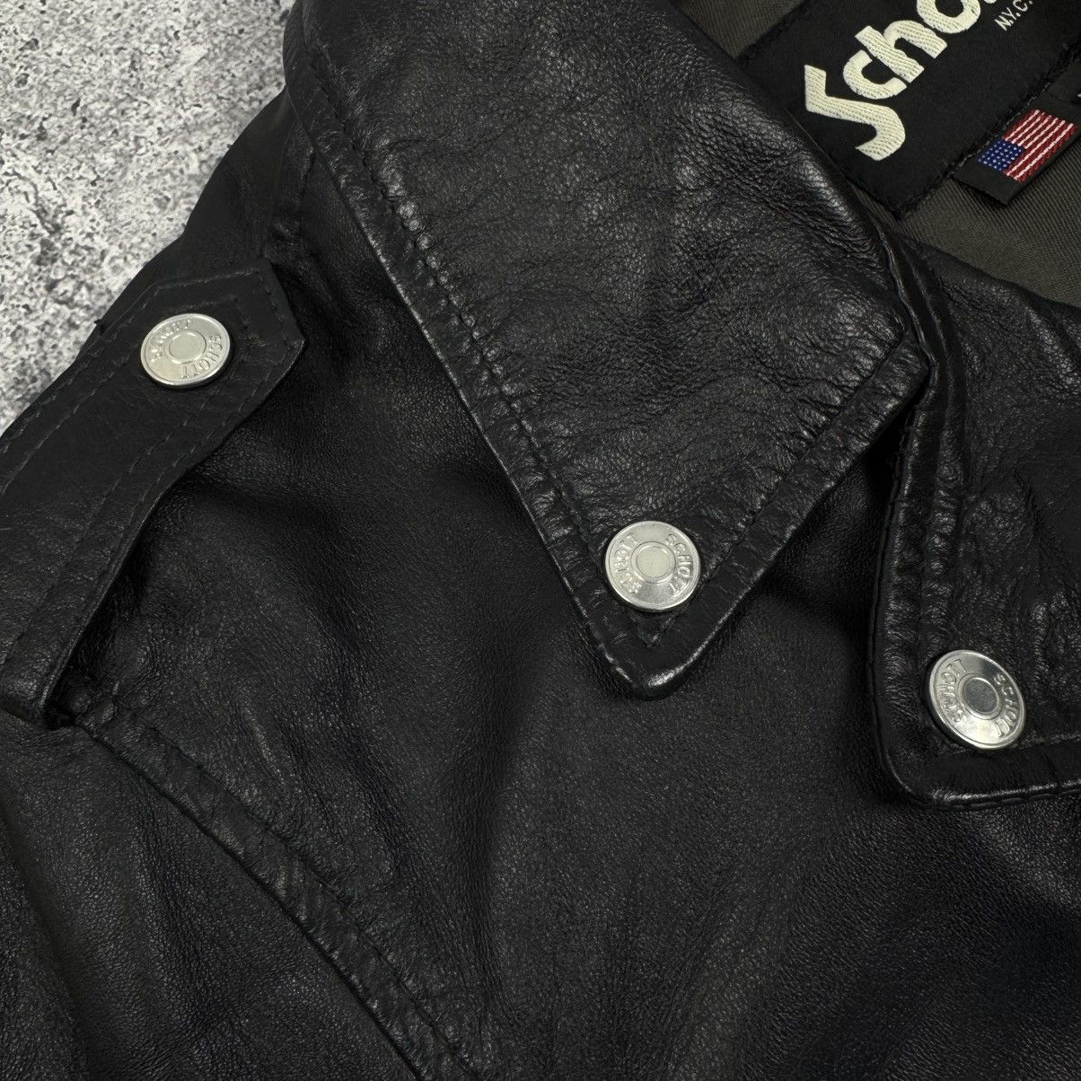 Schott Rare Schott Perfecto Johnny Hallyday Leather Biker Jacket Size US M / EU 48-50 / 2 - 15 Thumbnail