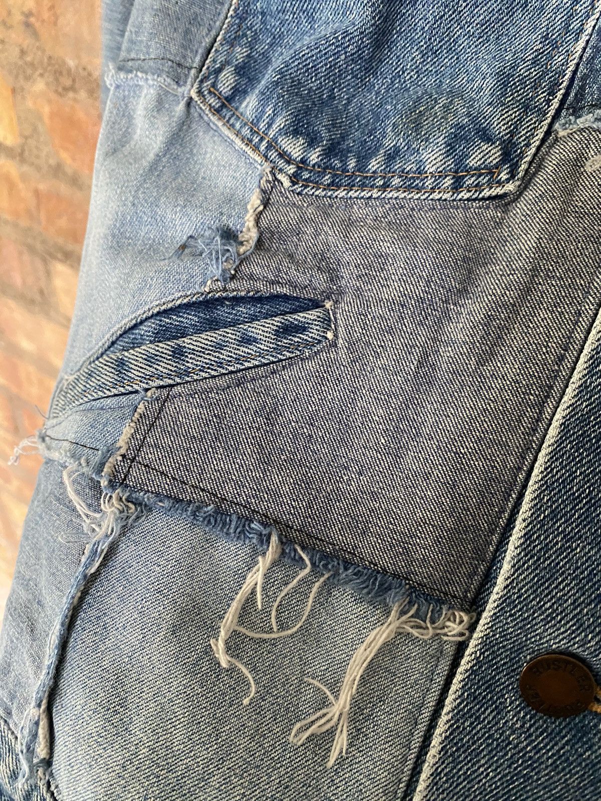 Nepenthes 1990s Rebuild by Remake Denim in US patchwork Size US S / EU 44-46 / 1 - 11 Thumbnail