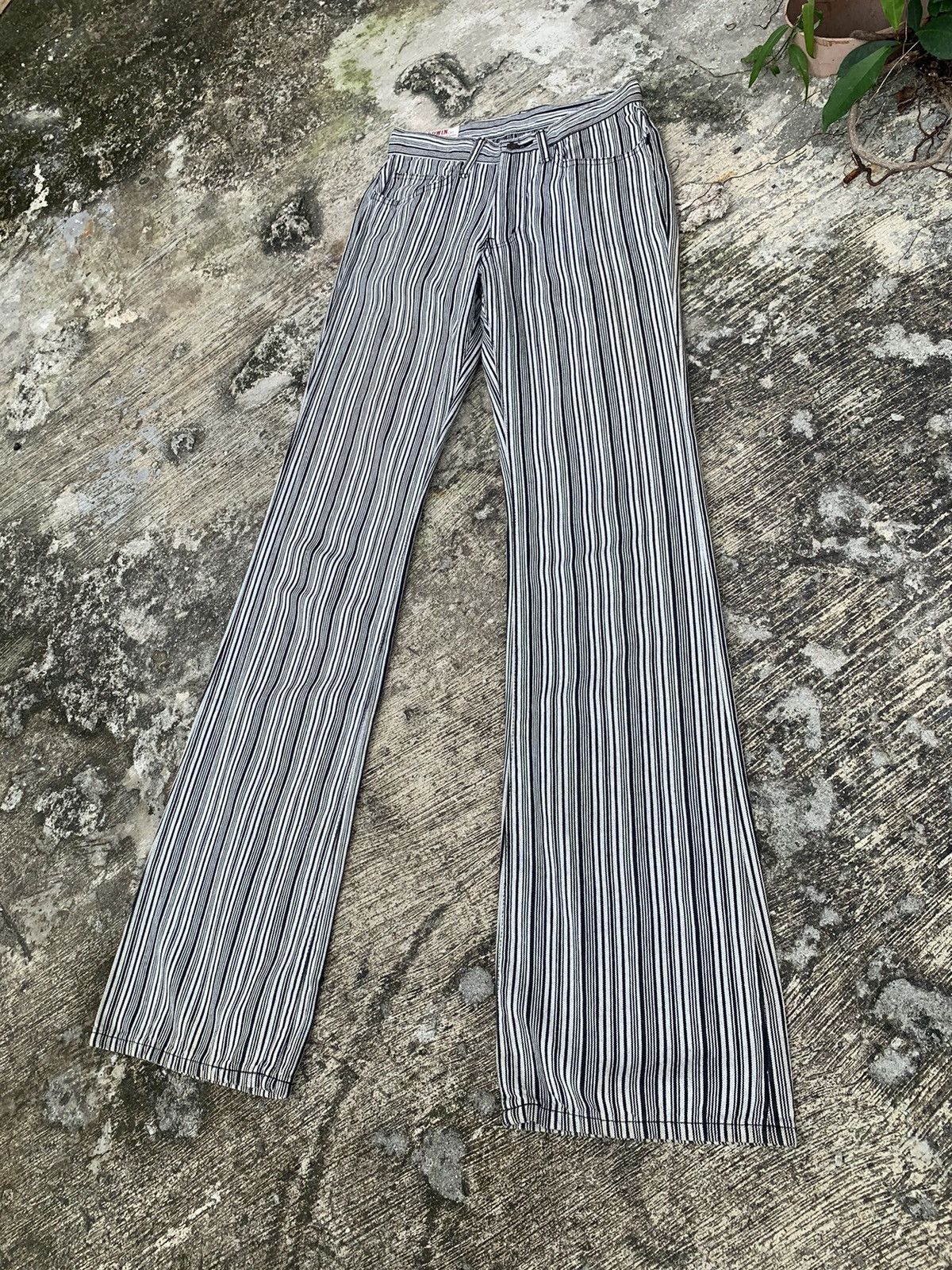 Edwin × Le Grande Bleu (L.G.B.) × Vintage Rare 🔥 Vintage 90s classic look edwin hickory flare jeans Size 27" / US 4 / IT 40 - 3 Thumbnail