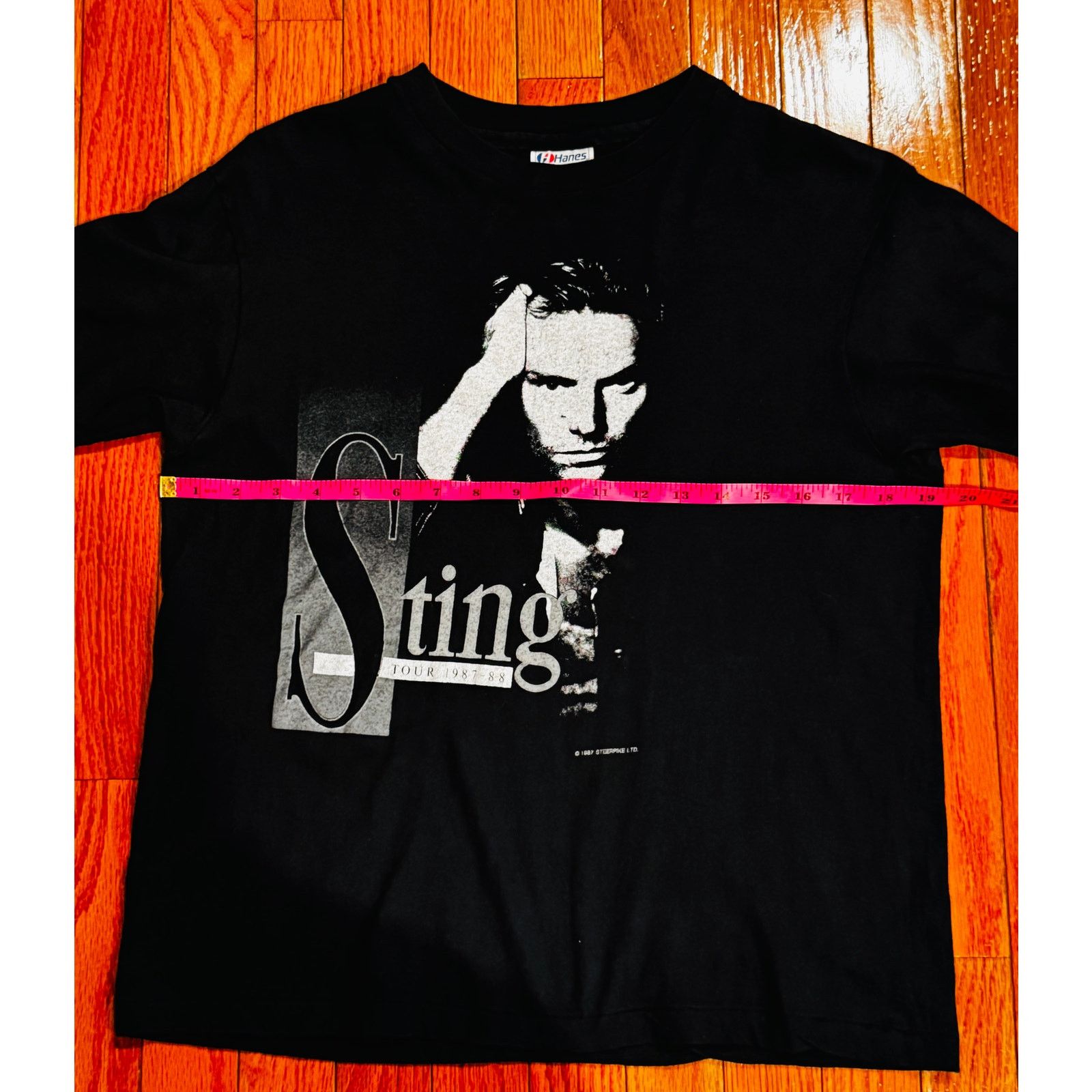 Vintage Vintage 1987 Sting Tour Tee | Single Stitch Hanes Size US S / EU 44-46 / 1 - 8 Thumbnail