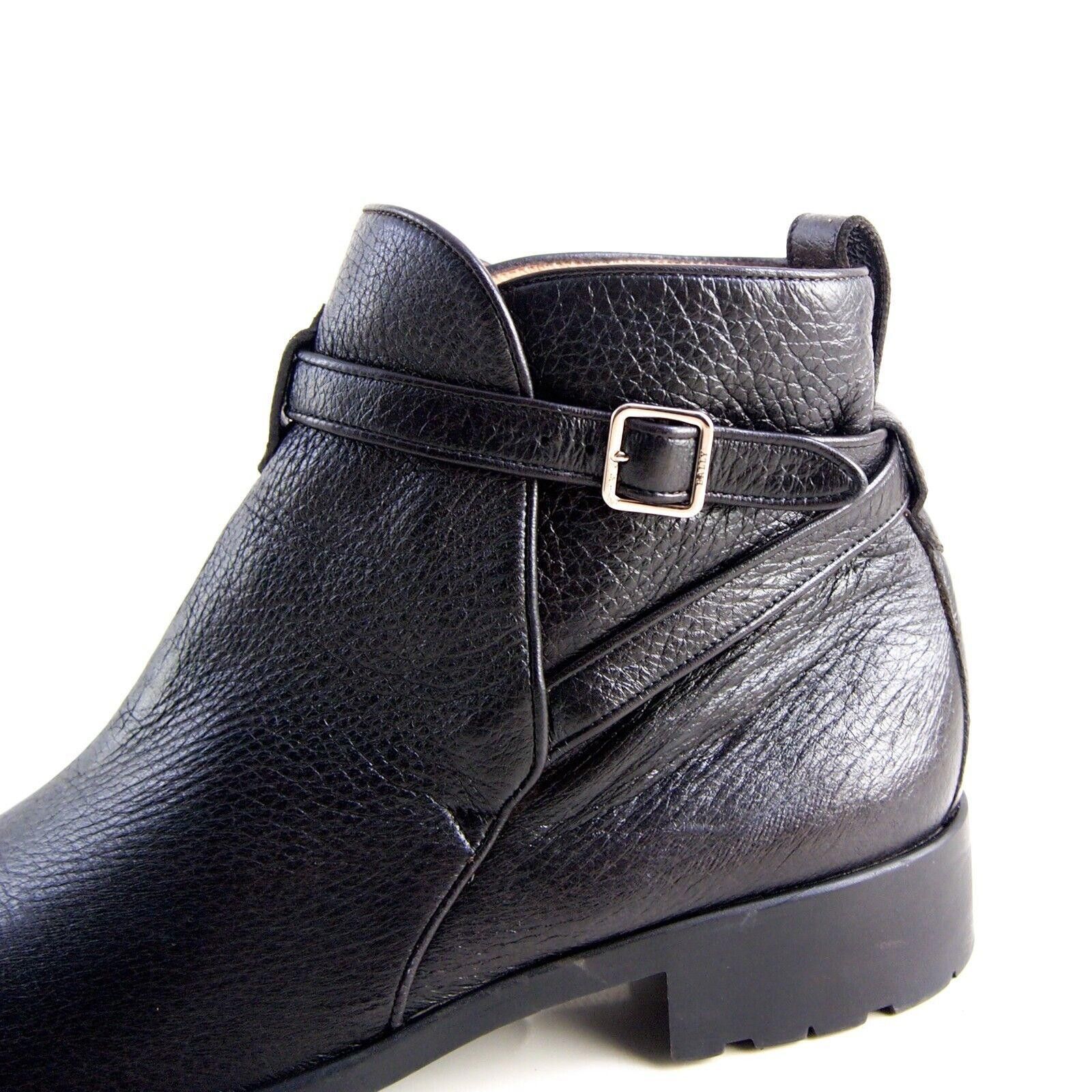 Bally Dayana Jodhpur Boots Black Leather Womens US 9.5 EU 40