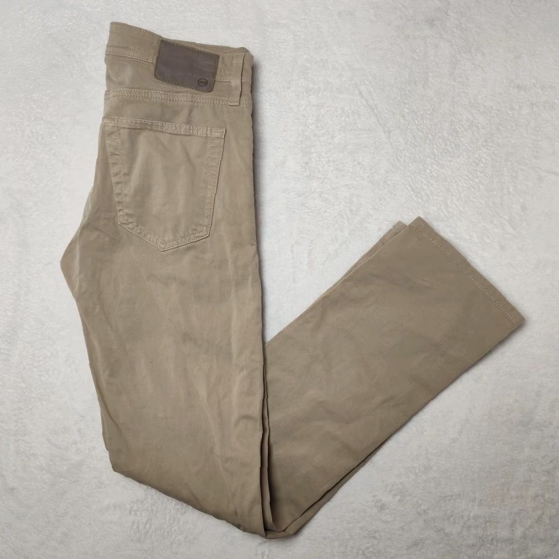 AG Adriano Goldschmied The Tellis Jeans Mens 30x32 Beige Slim Tapered Stretch
