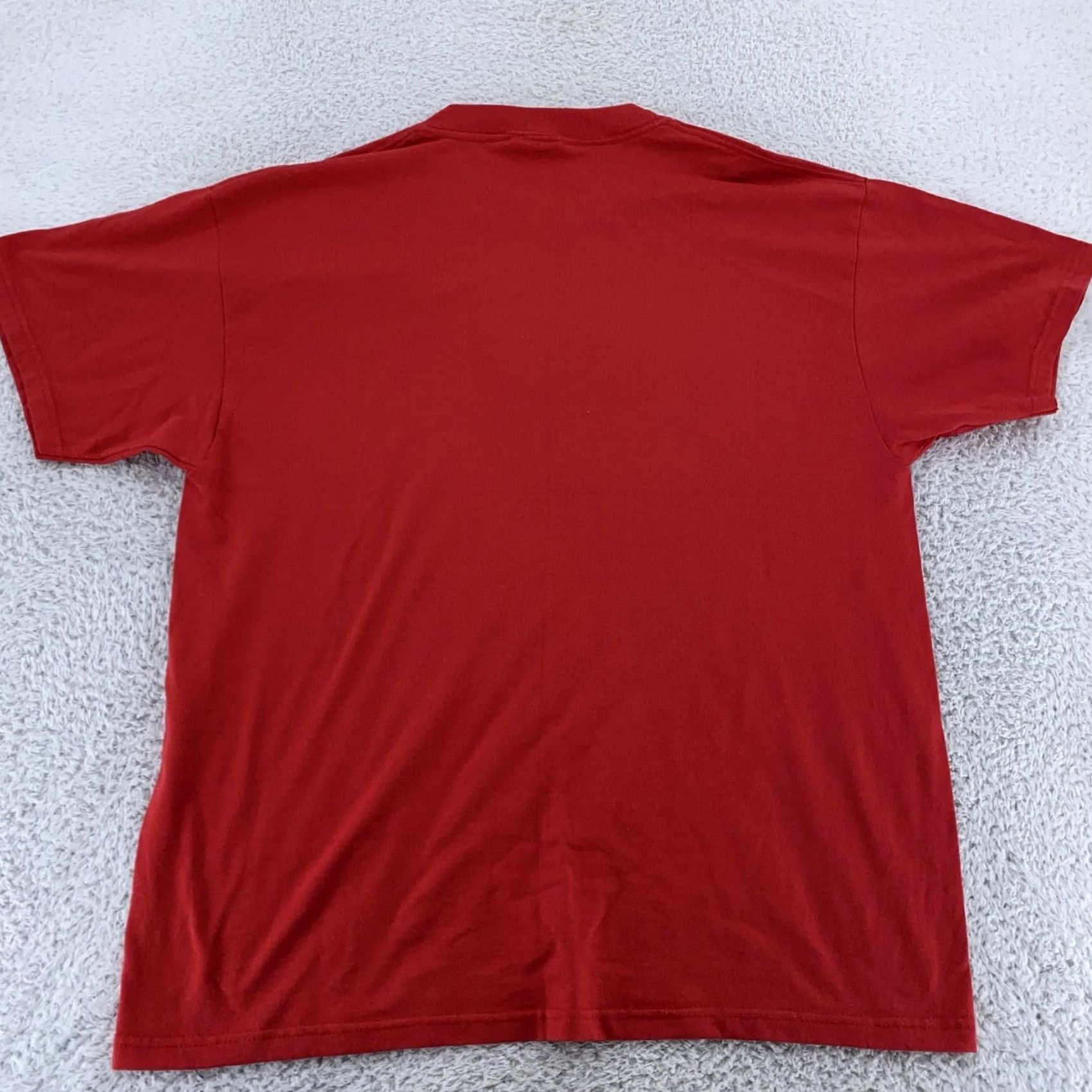 Hanes Hanes Shirt Mens Large Red Heavyweight 50/50 Crewneck Vintage Blank Tee Size US L / EU 52-54 / 3 - 4 Thumbnail