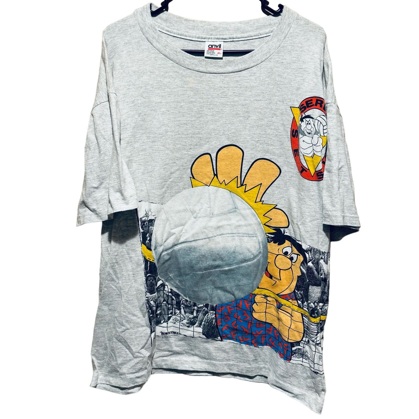 Anvil Vintage Fred Flintstone T Shirt Size US XL / EU 56 / 4 - 1 Thumbnail