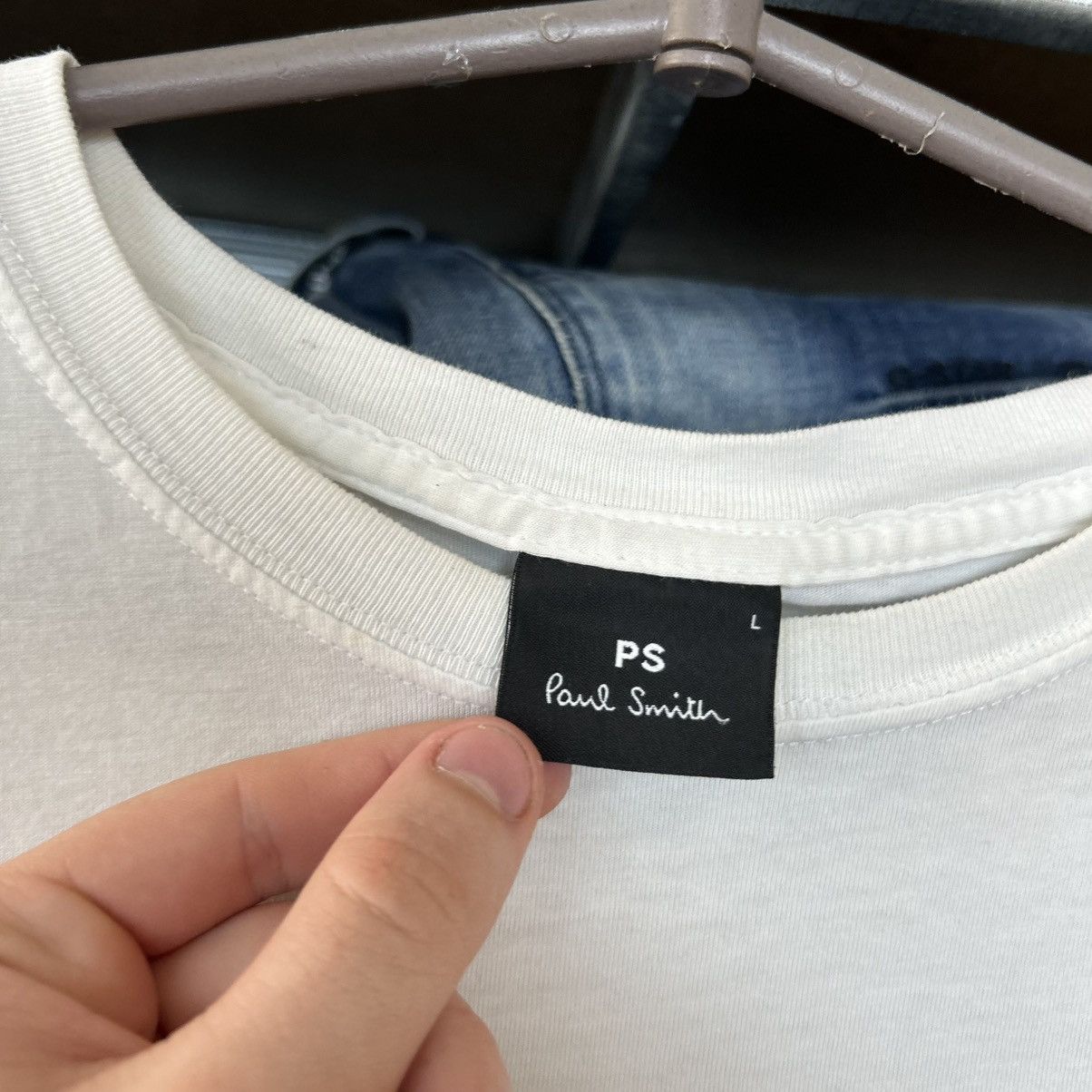 Paul Smith Mens Paul Smith Big Logo Designer streetwear tee Size US L / EU 52-54 / 3 - 6 Thumbnail