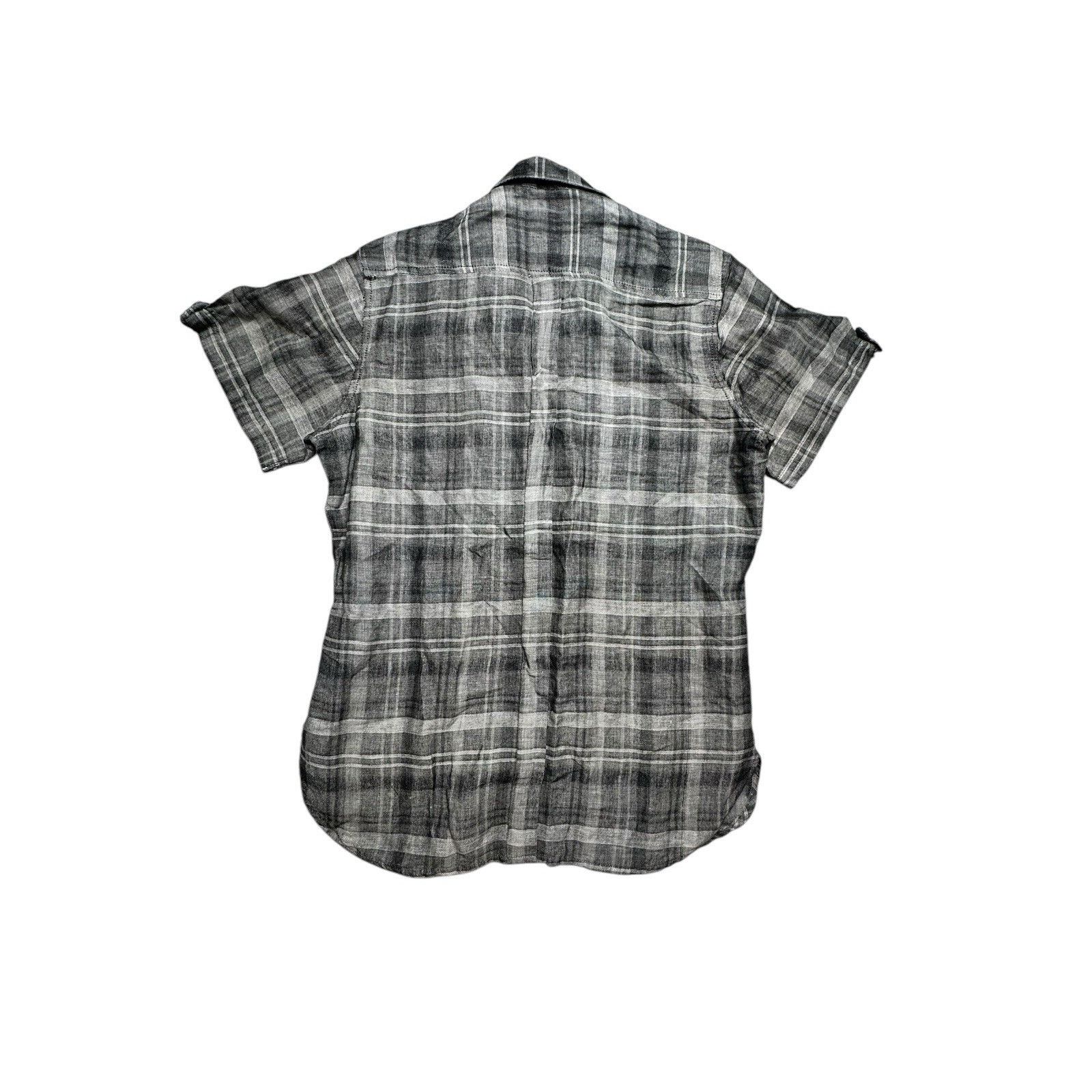 Hermes Rare Hermes Striped Short Sleeve Dress Shirt Button Down XL Size US XL / EU 56 / 4 - 7 Thumbnail