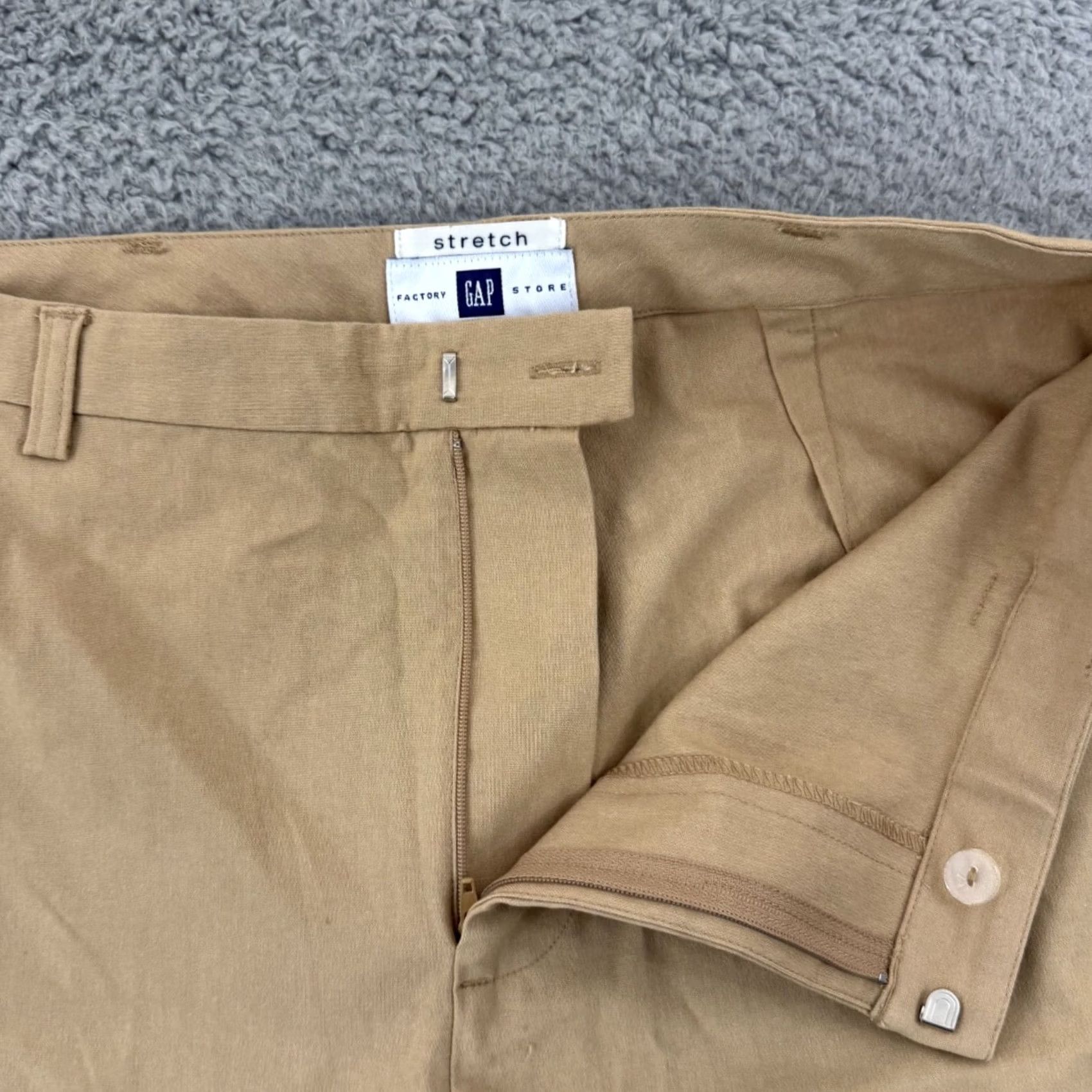 Gap VINTAGE Gap Pants Womens 12 Beige Bootcut Stretch 32x34 Classic 90s City Preppy Trousers NWT Size 34" / US 12 / IT 48 - 4 Thumbnail