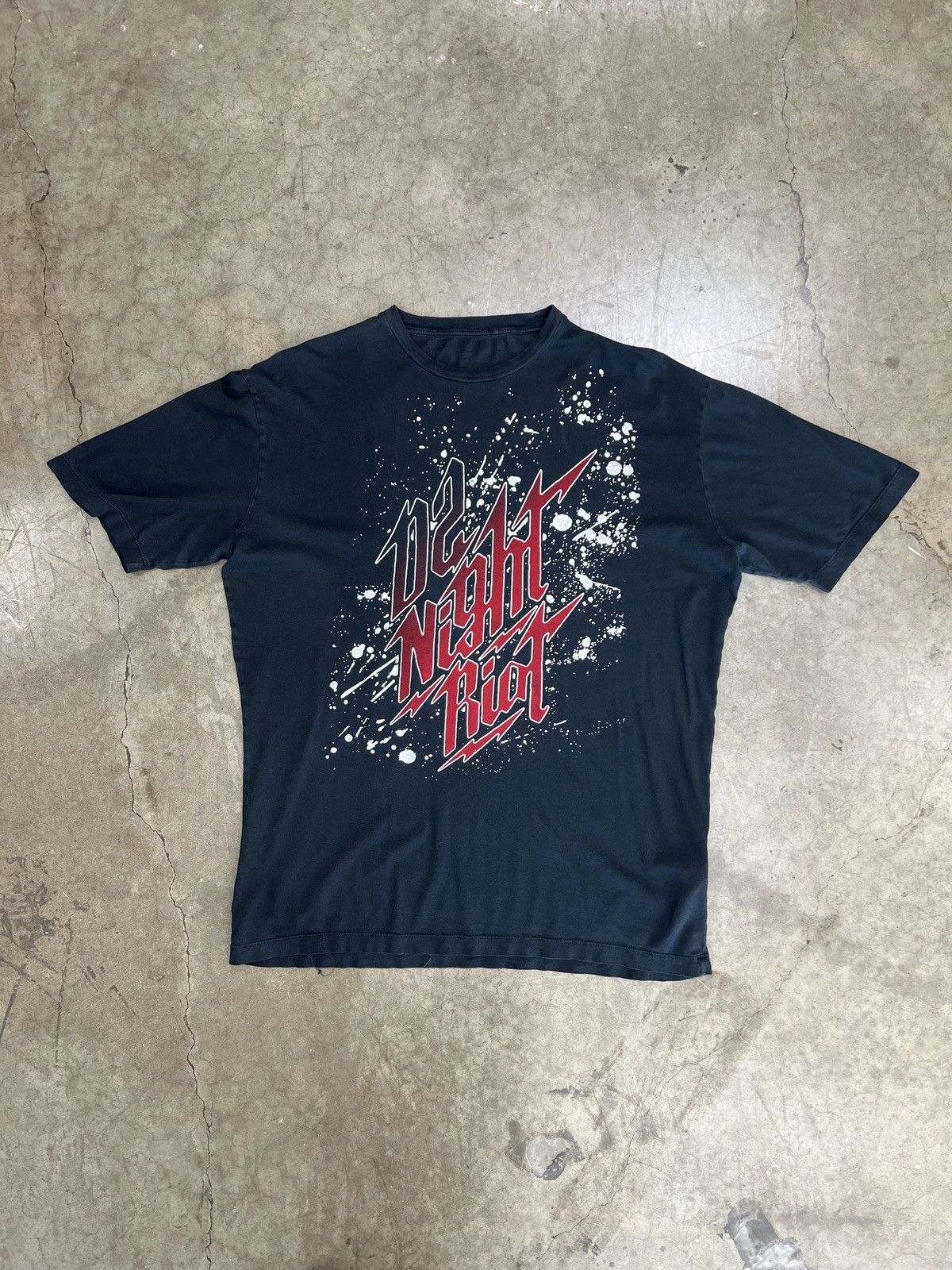 Dsquared2 × Vintage Vintage d2 dsquared 2002 Night Riot Tee Medium Size US M / EU 48-50 / 2 - 2 Thumbnail