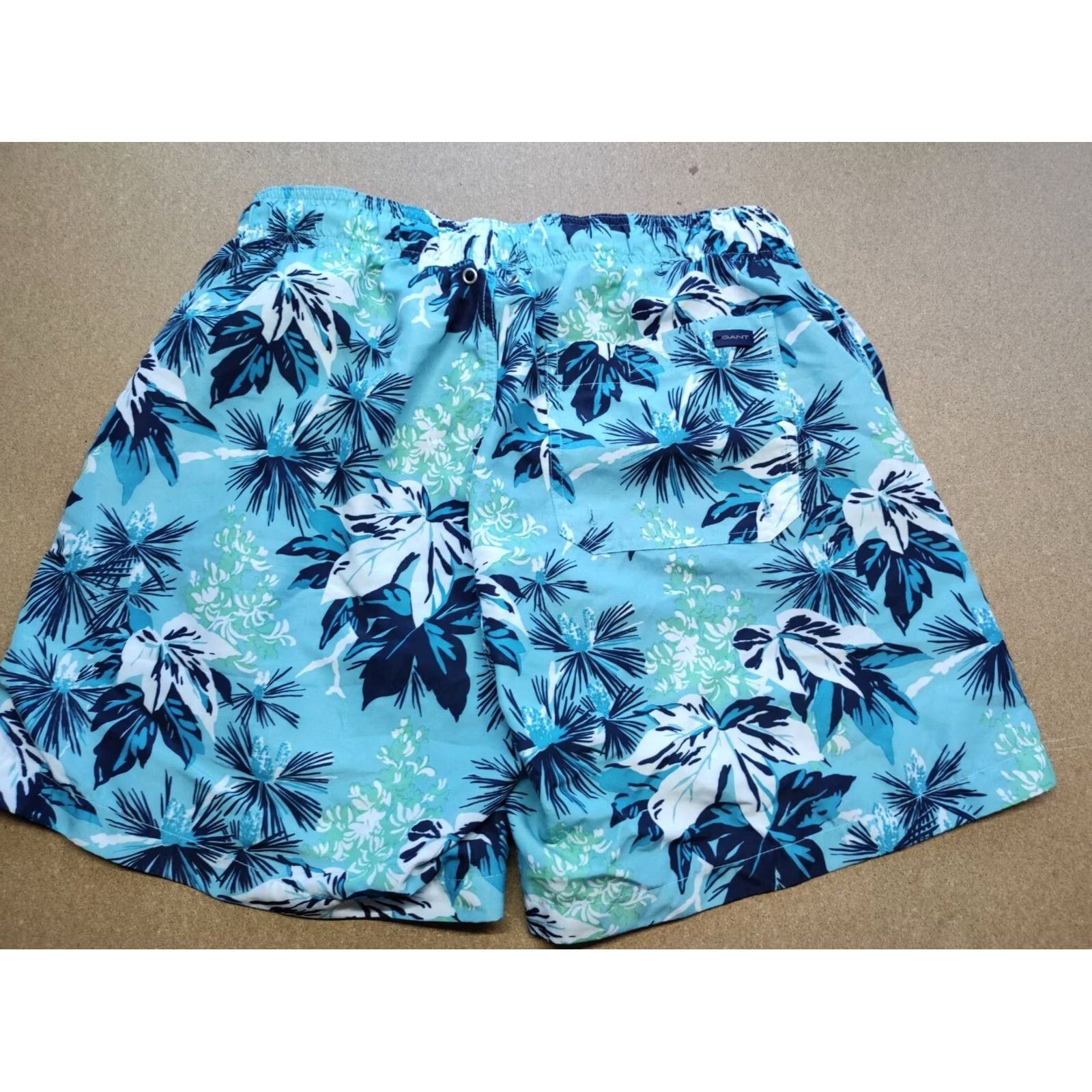 Gant GANT Shorts Mens Size S Swim Summer Palms Small Drawstring Surf Print Size US 29 - 2 Thumbnail