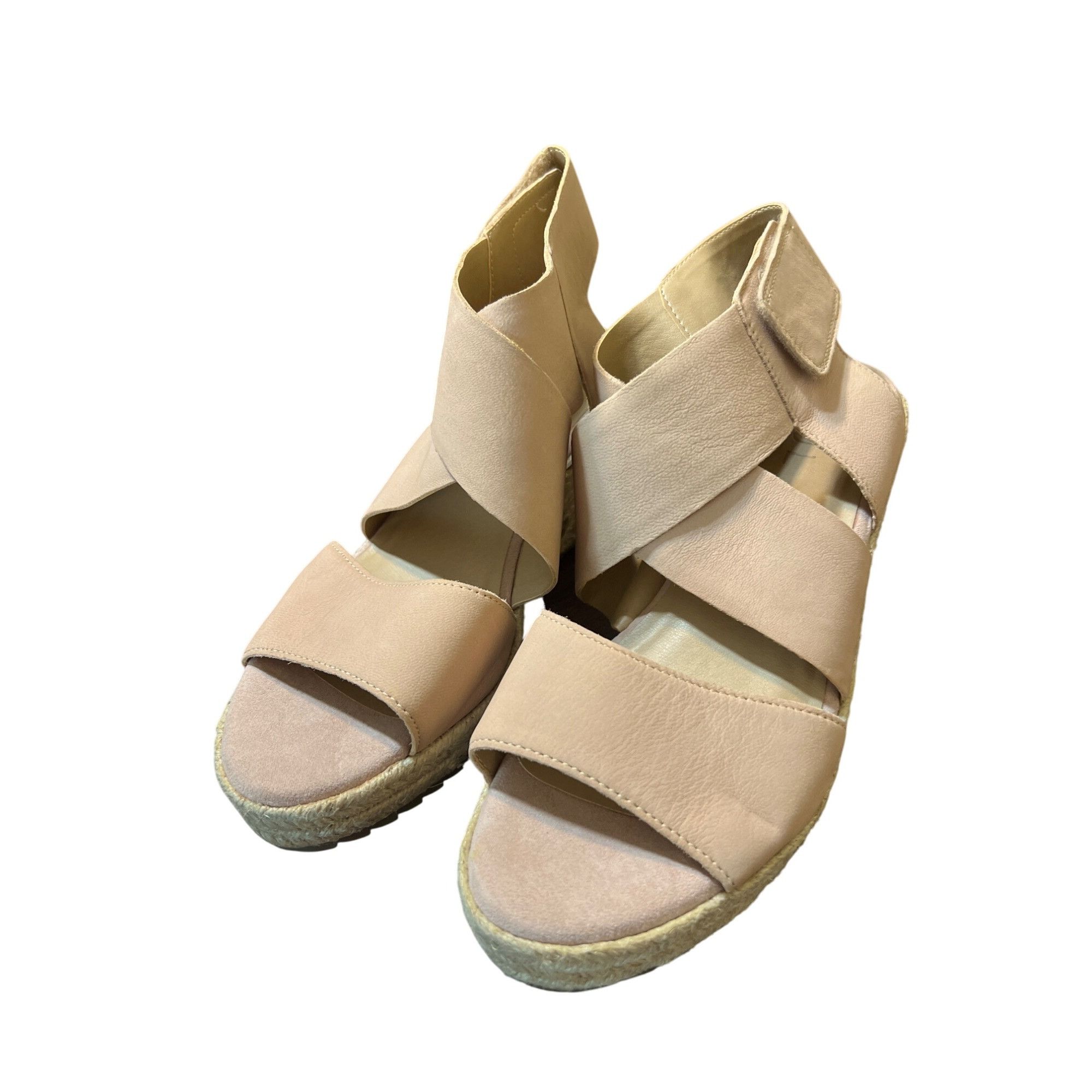 Naturalizer Naturalizer Soul Oshay Espadrille Wedge Sandals Beige Ankle Size US 11 / IT 41 - 1 Thumbnail