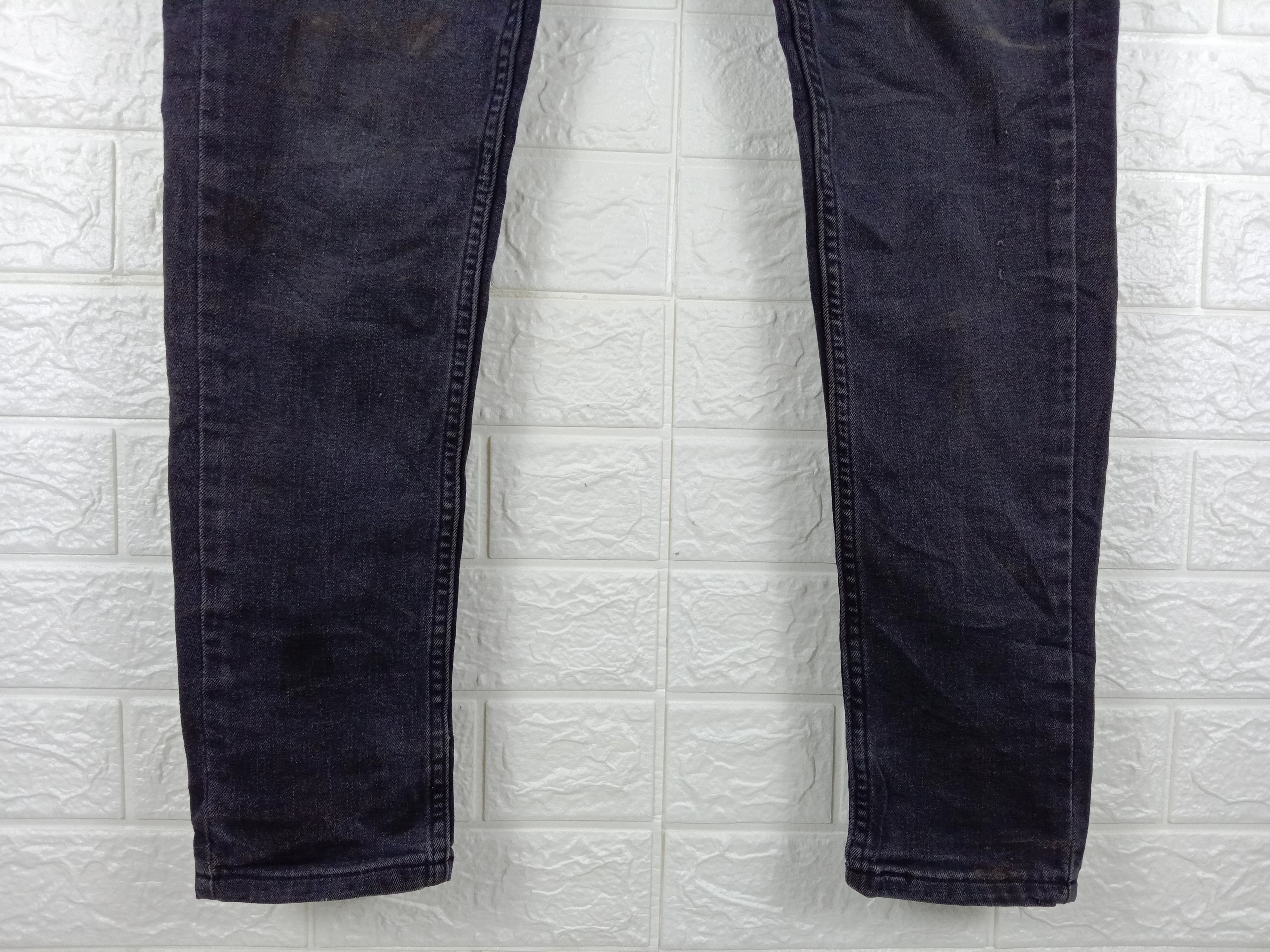 Levi's Vintage Levi's 535 Faded Black Jeans Super Skinny Denim Size 32" / US 10 / IT 46 - 4 Thumbnail