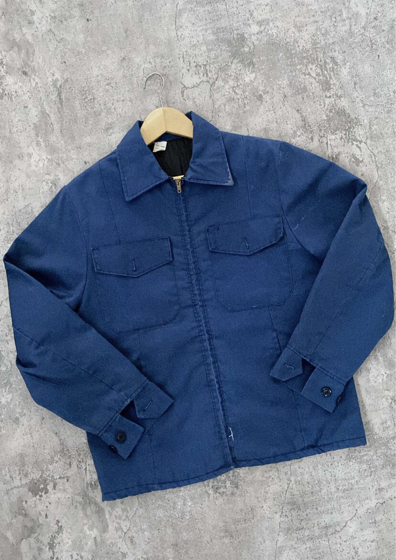Vintage Vintage Todd Uniform Sun Faded Blue Work Jacket Made in USA Size US S / EU 44-46 / 1 - 1 Thumbnail