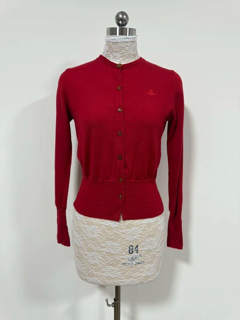Vivienne Westwood Vivienne Westwood size1 A scarlet embroidered cardigan Size S / US 4 / IT 40 - 4 Thumbnail