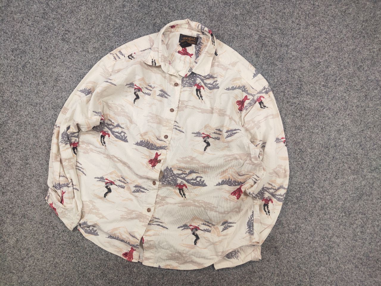 Eddie Bauer Vintage Eddie Bauer corduroy shirt print Long sleeve Size US L / EU 52-54 / 3 - 4 Thumbnail