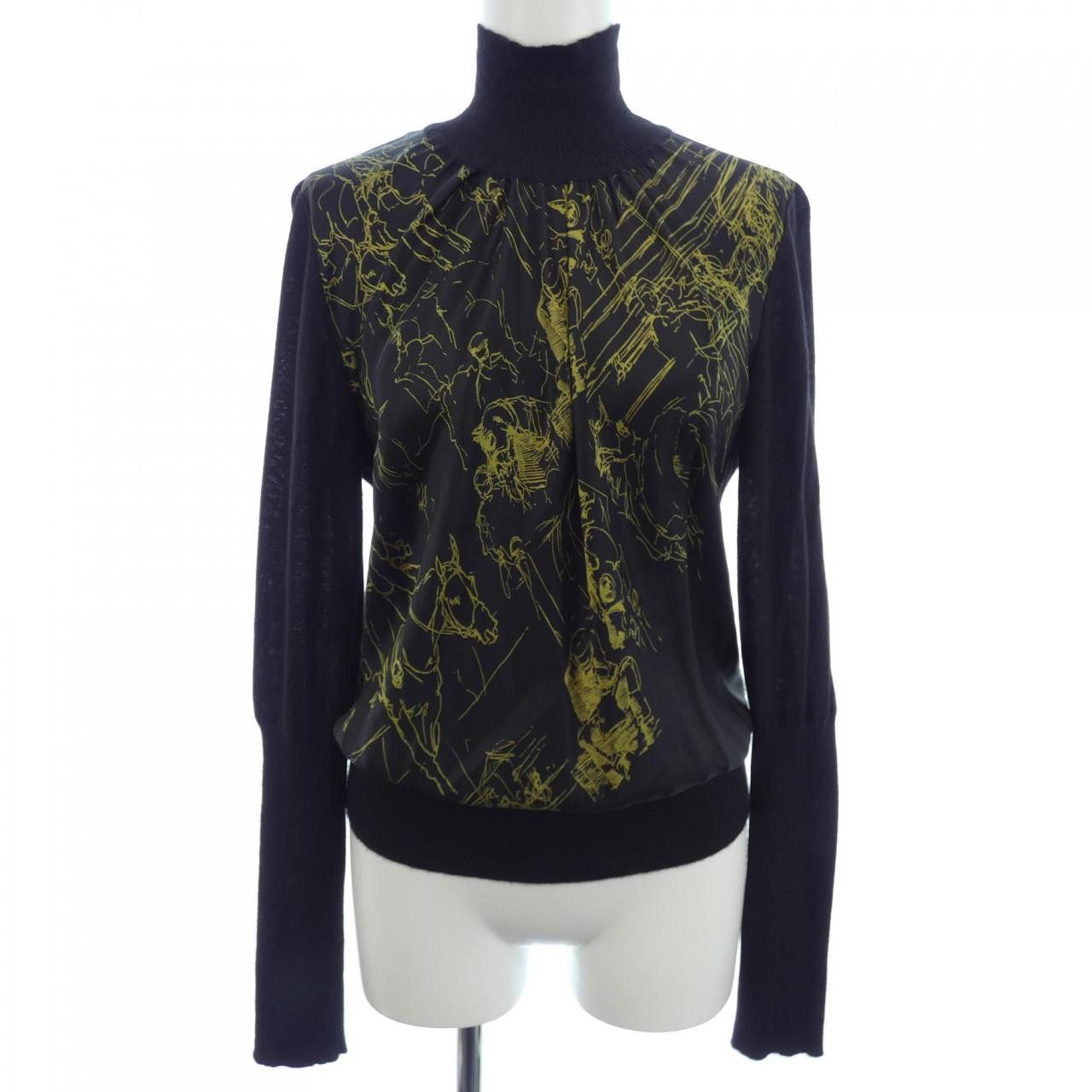 Hermes Hermes Hermes Silk Cashmere Top 38 Others Tops DUTY FREE for USA Size ONE SIZE - 1 Thumbnail