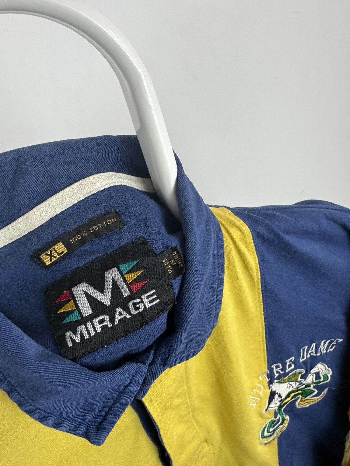 Mirage Vintage Mirage Notre Dame Rugby Long Sleeve Shirt Size US XL / EU 56 / 4 - 3 Thumbnail