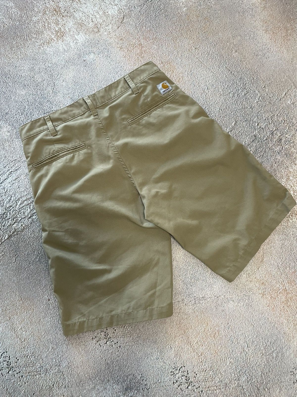 Carhartt Vintage Carhartt Wip Cotton Beige Shorts Size US 31 - 1 Thumbnail