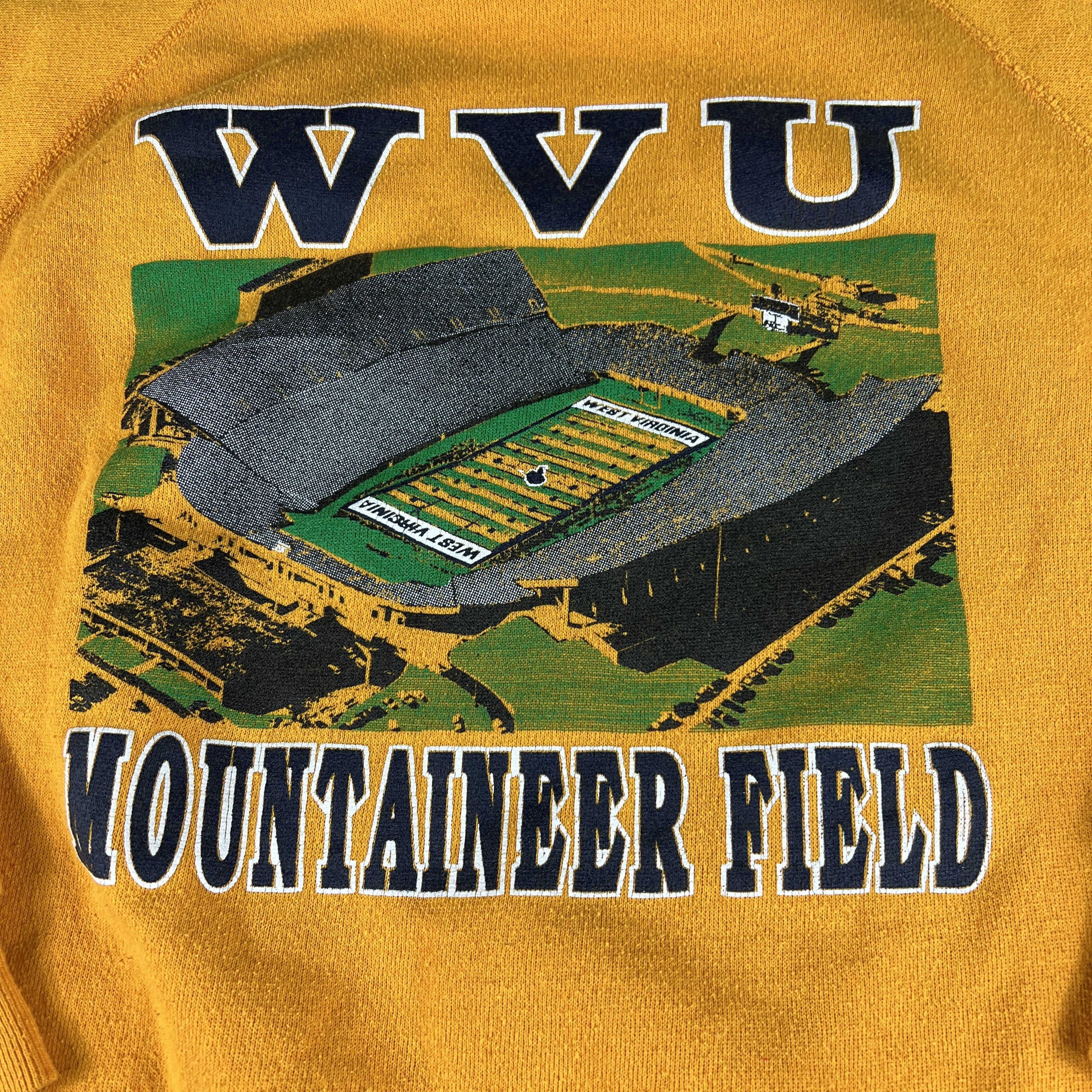 NCAA × Tultex × Vintage VTG 80s West Virginia Mountaineers Field Sweatshirt Crewneck Size US M / EU 48-50 / 2 - 2 Thumbnail