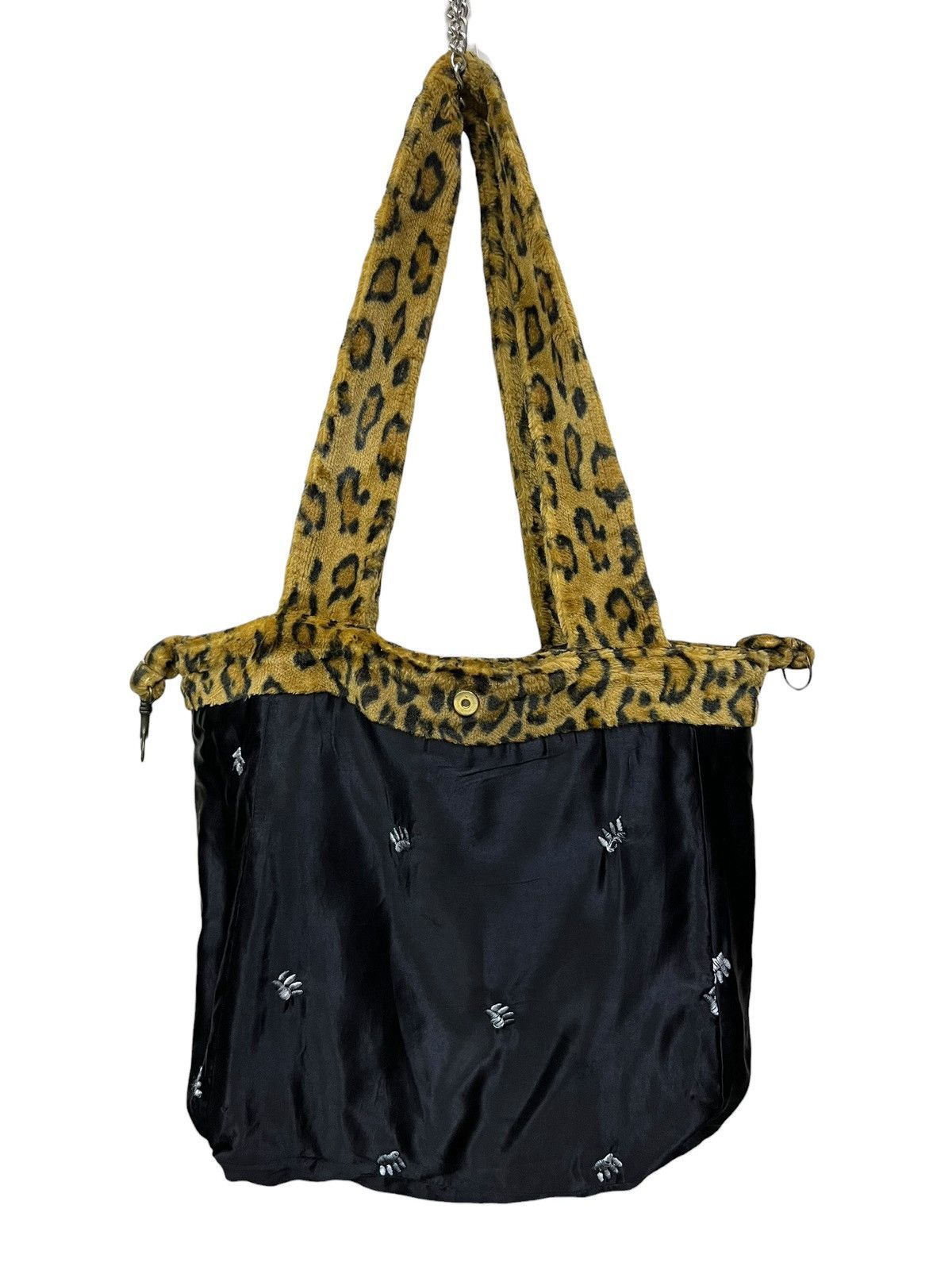 Vintage La Maison de la Fausse Fourrure Leopard Faux Fur Tote Bag Size ONE SIZE - 7 Thumbnail