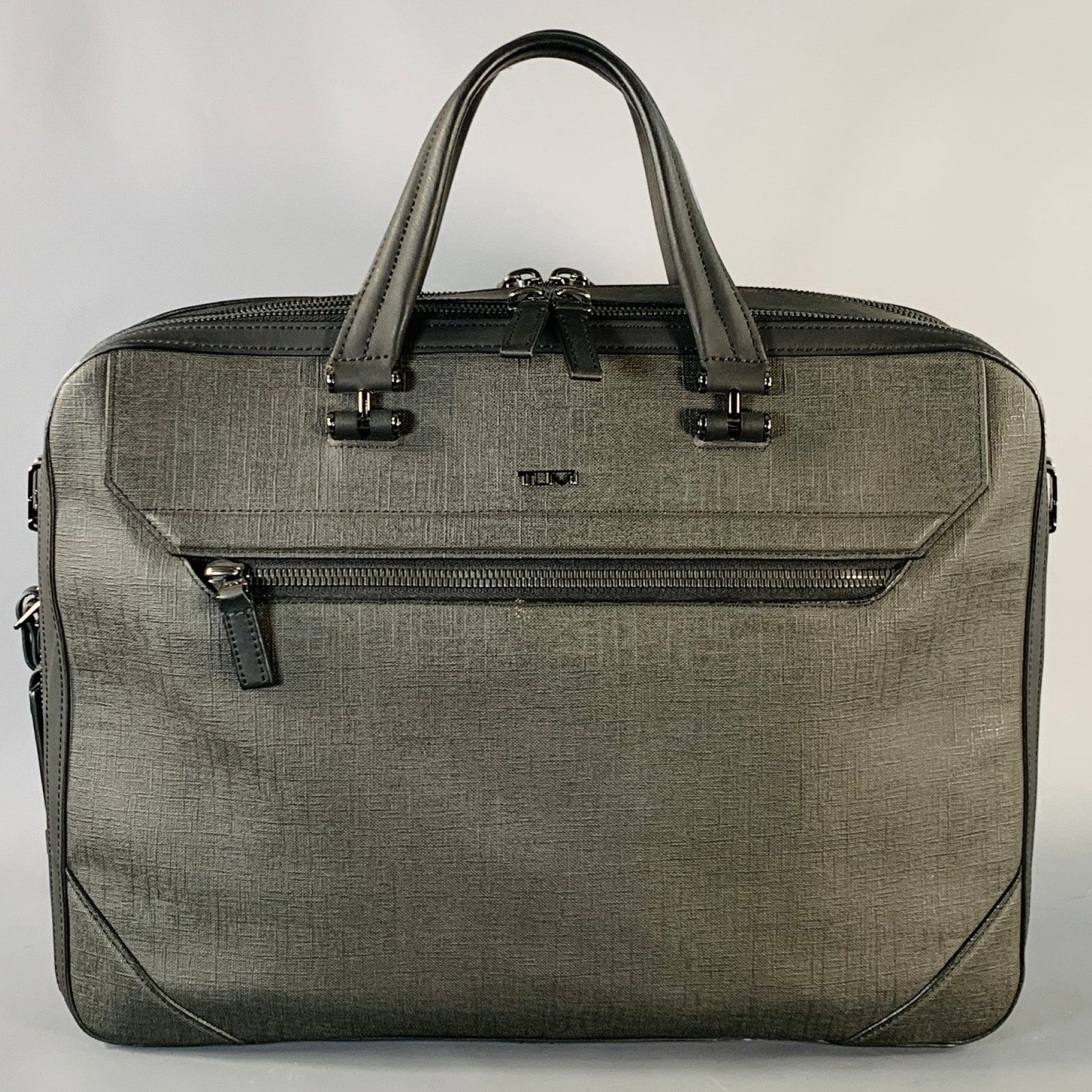 Tumi TUMI Black Coated Canvas Laptop Bag Size ONE SIZE - 1 Thumbnail