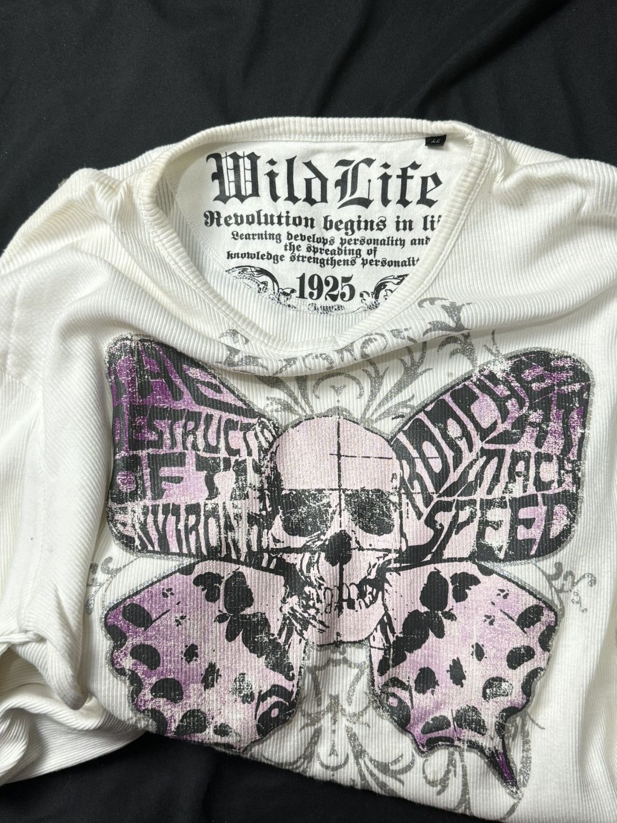 If Six Was Nine Wildlife Skull Fly Long Sleeve Size US L / EU 52-54 / 3 - 4 Thumbnail