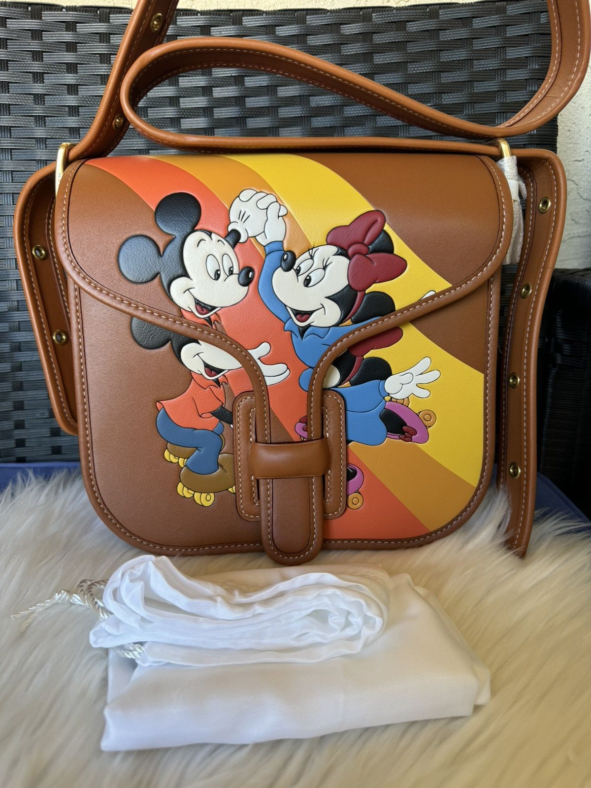 Coach Coach Courier Bag w/ Mickey & Minnie Mouse Disney CQ801 Size ONE SIZE - 5 Thumbnail