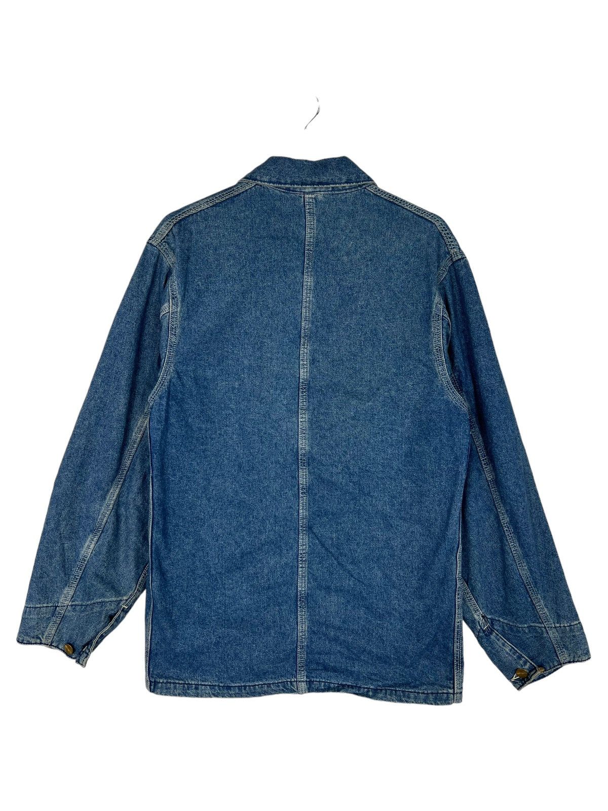 Carhartt 💥 VINTAGE CARHARTT DENIM CHORE JACKET MADE IN USA Size US L / EU 52-54 / 3 - 2 Thumbnail