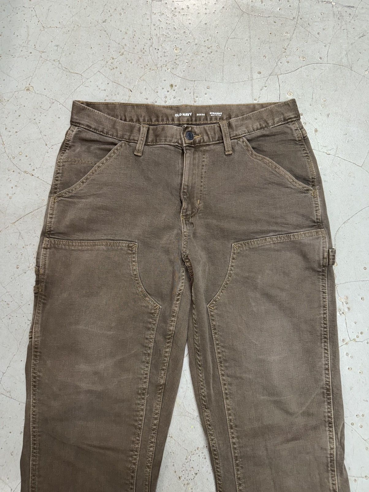 Old Navy Double Knee Vintage Style Old Navy Work Pants Size US 34 / EU 50 - 4 Thumbnail