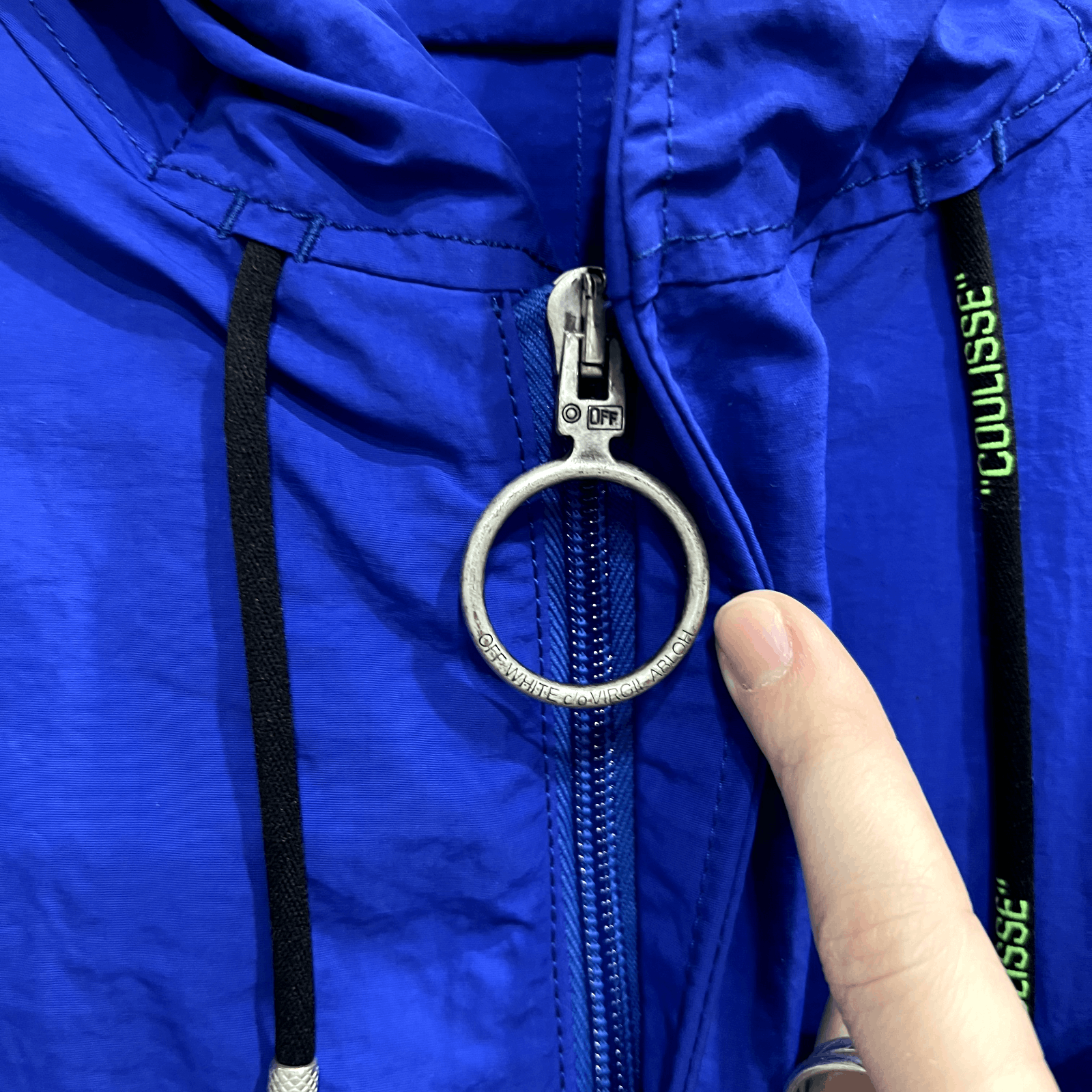 Off-White $1215 NWT Midi Trench Diag Raincoat Jacket Size US XL / EU 56 / 4 - 5 Thumbnail