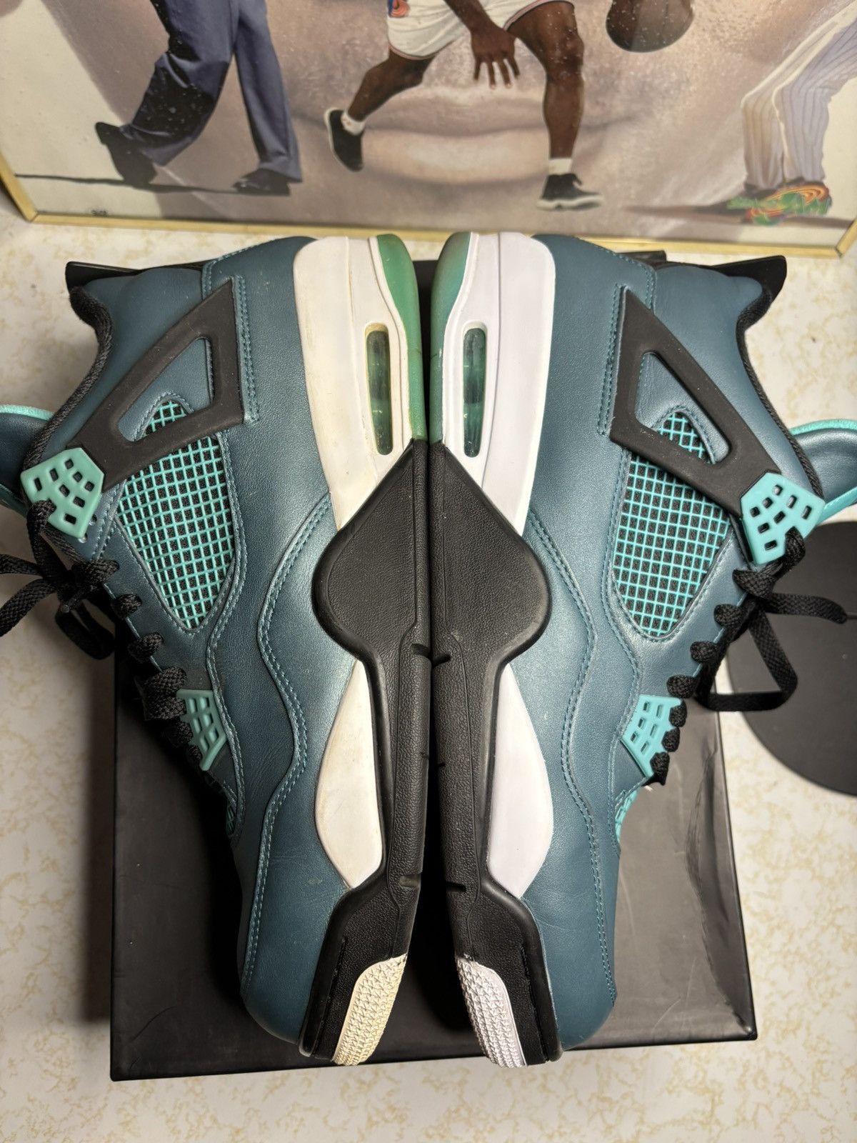 Jordan Brand Jordan Retro 4 ‘teal’ Size US 12 / EU 45 - 4 Thumbnail