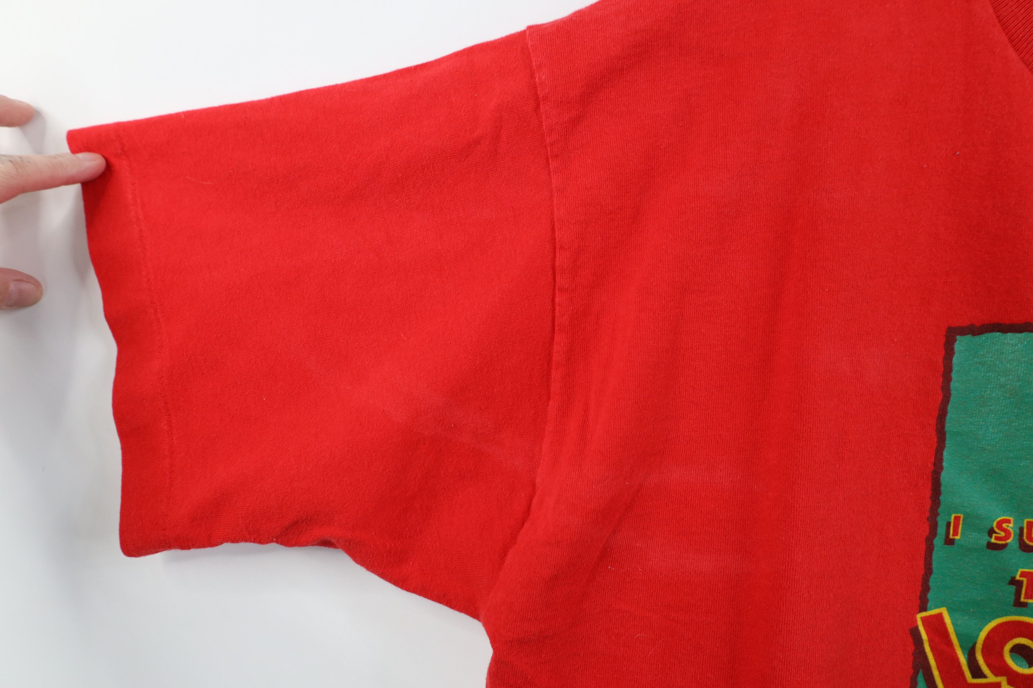 Vintage Vintage 90s Friday Looniest Nights Target Store T-Shirt Red Size XL / US 12-14 / IT 48-50 - 10 Thumbnail