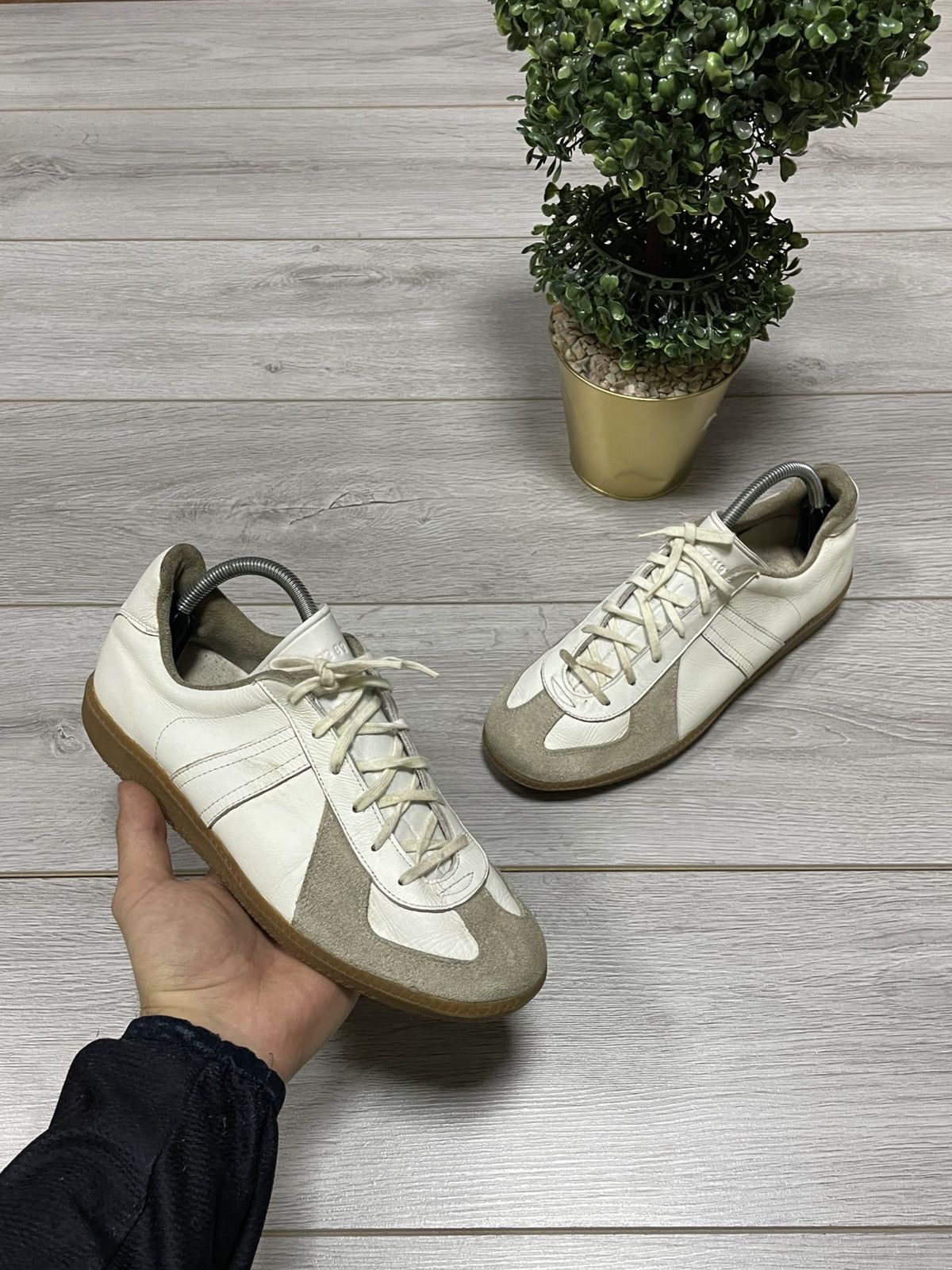 Vintage BW-sport 265 Maison Margiela style vintage leather trainers Size US 8 / EU 41 - 1 Thumbnail