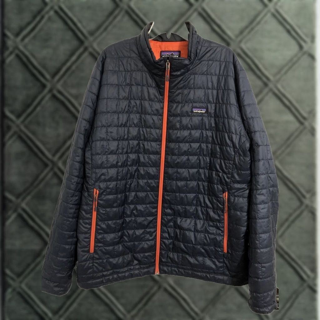 Patagonia Patagonia Nano Puff Jacket Mens 2XL Navy Blue Orange Puffer Coat 84212 Size US XXL / EU 58 / 5 - 1 Thumbnail