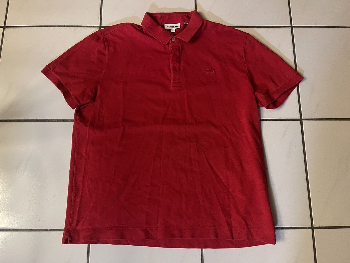Lacoste Lacoste Shirt Men 7 2XL XXL Red Polo Regular Fit Crocodile Size US XXL / EU 58 / 5 - 1 Thumbnail