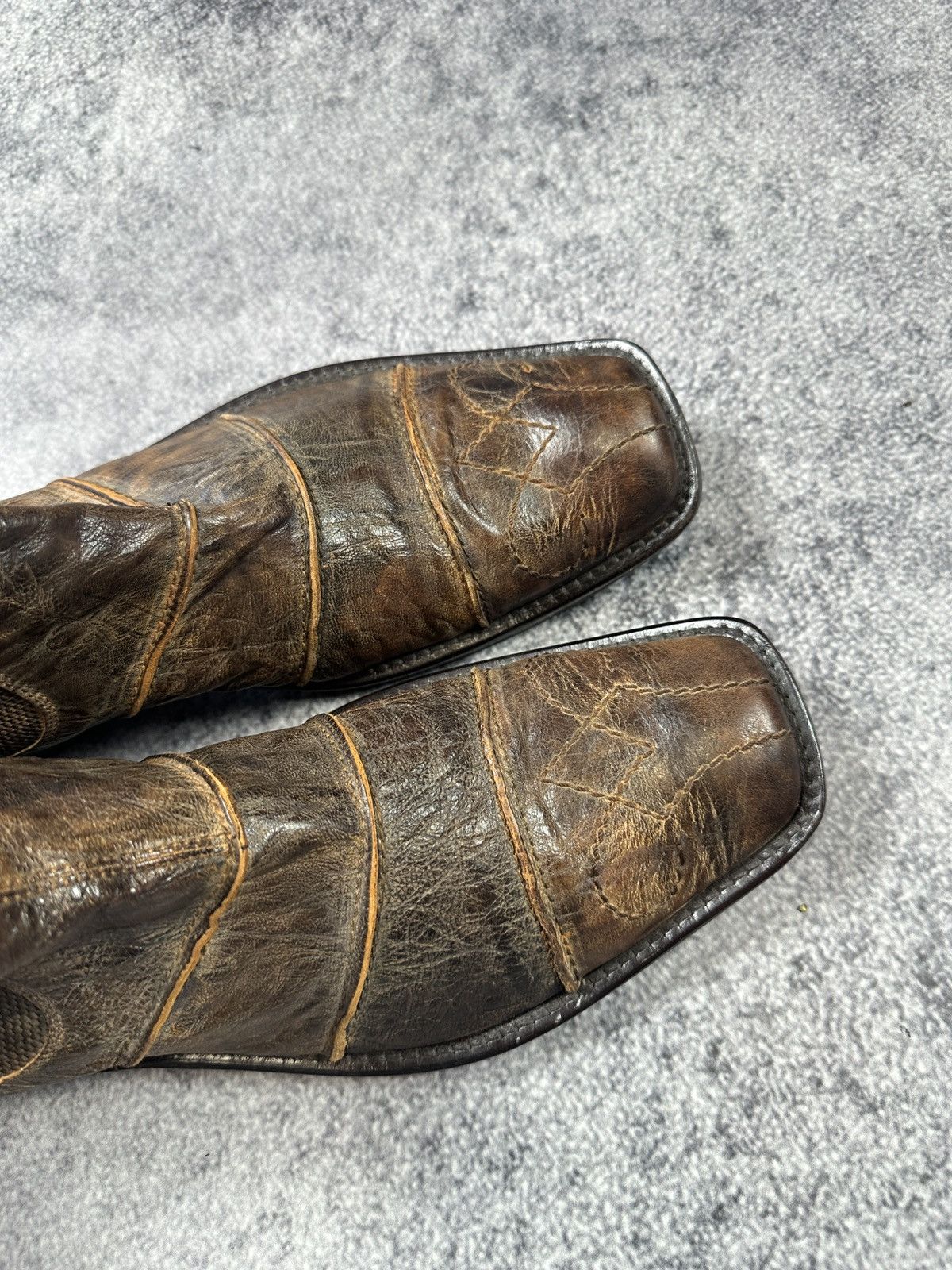 Genuine Leather Y2K Leather Casual Boots Avant Garde Streetwear Rare Cowboy Size US 10 / EU 43 - 4 Thumbnail