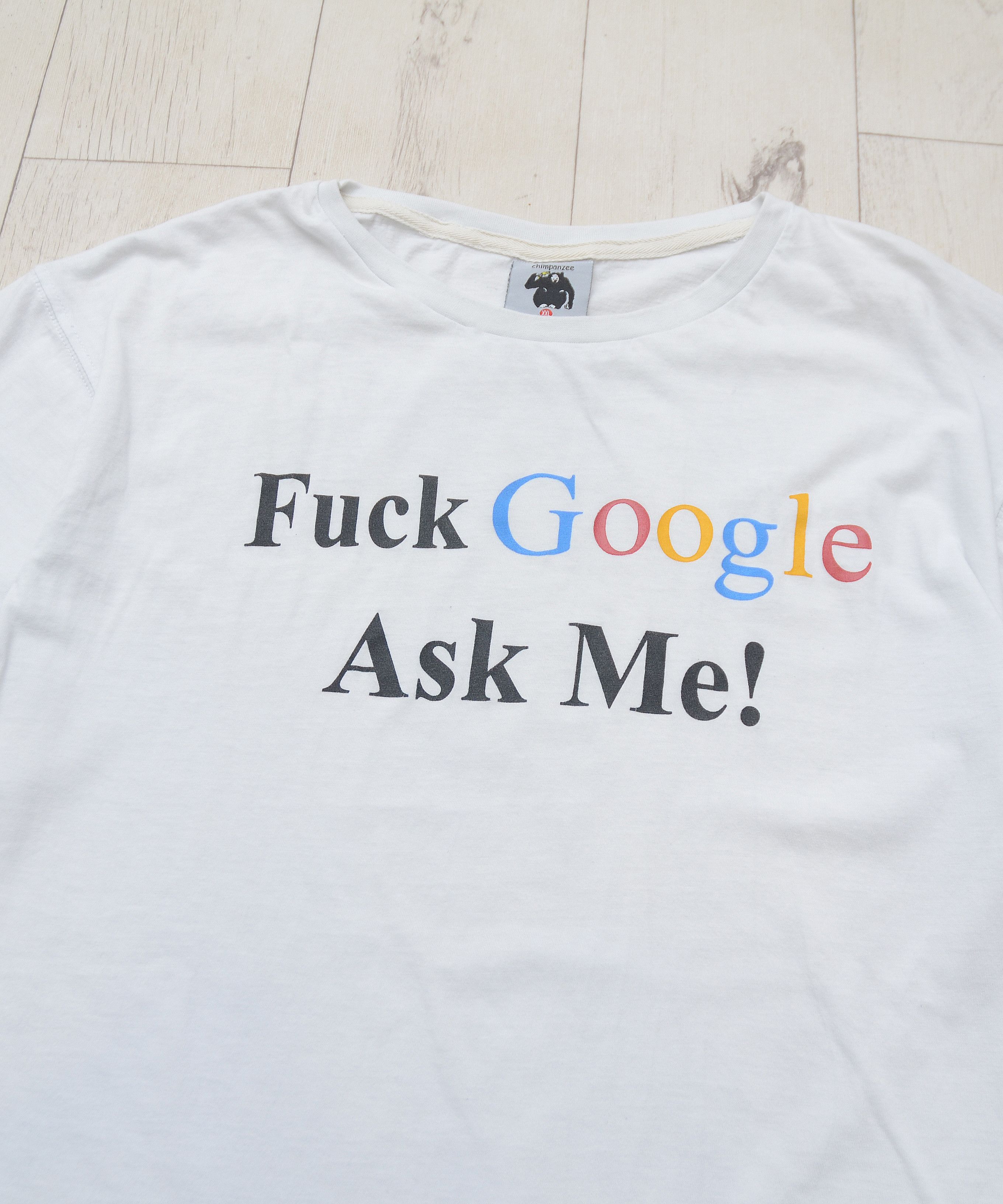 Vintage Vintage Y2K ADULT “ Fuck Google Ask Me “ Buymypiece Tee Size US XL / EU 56 / 4 - 4 Thumbnail