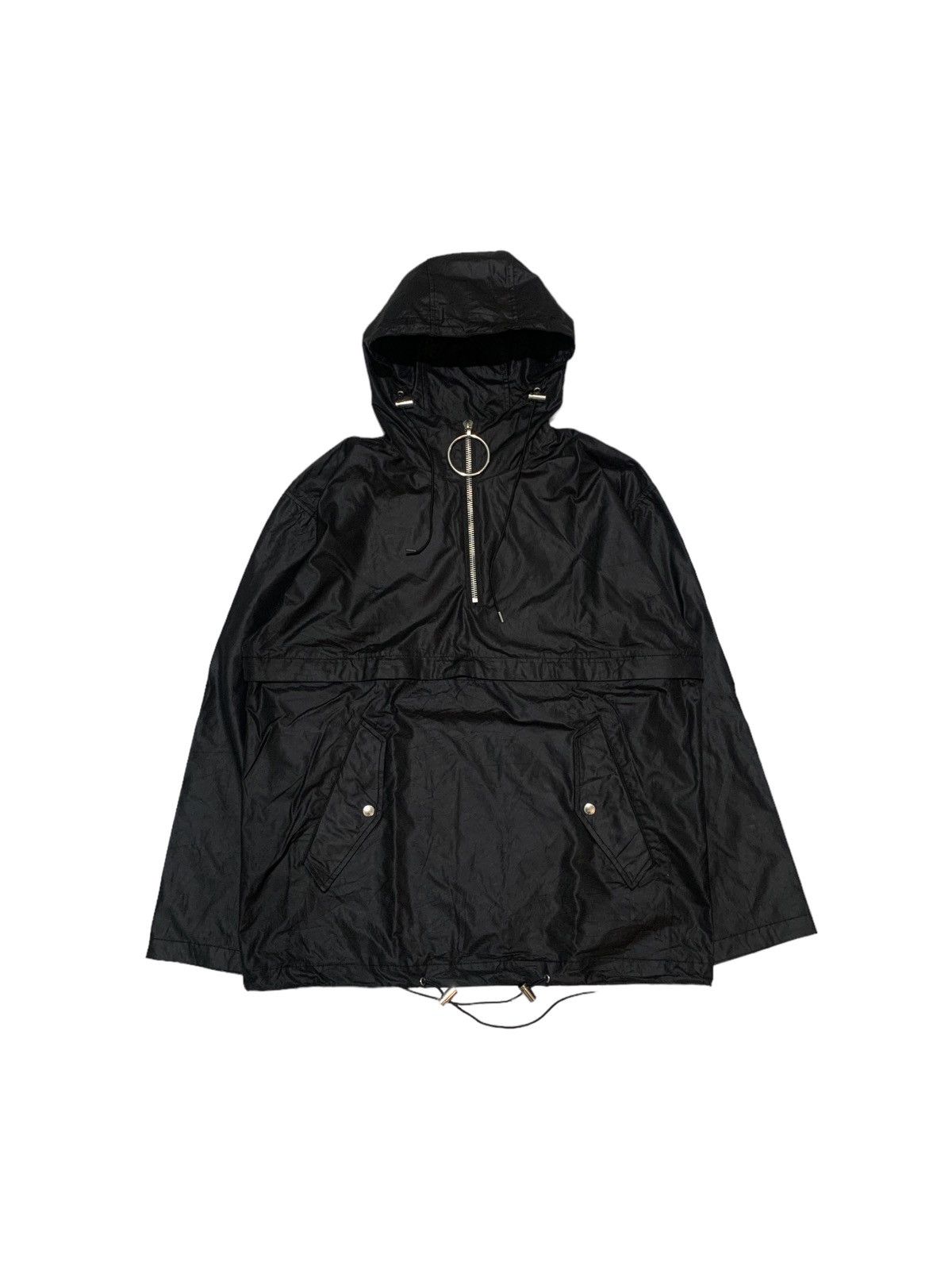 image of John Lawrence Sullivan Pe/cotton Zipped Hoodie in Black, Men's (Size Large)