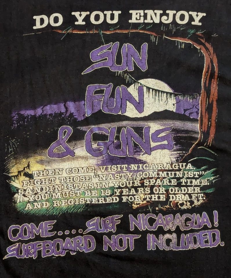 Other Vintage 1988 Sacred Reich Surf Nicaragua Thrash Metal XL Size US XL / EU 56 / 4 - 4 Thumbnail