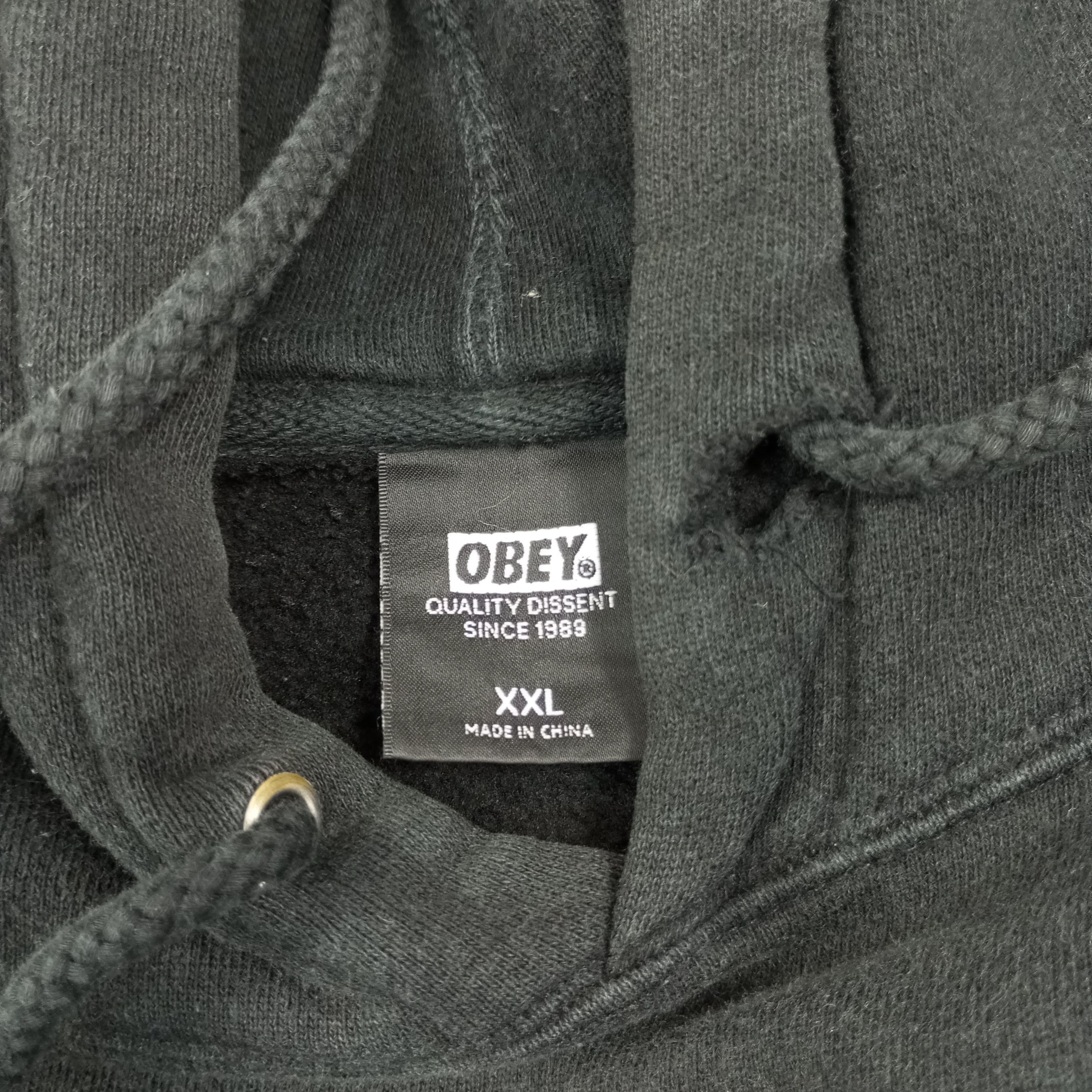 Obey × Vintage Obey Records Streetwear Style Center Design Hoodies Size US XXL / EU 58 / 5 - 6 Thumbnail