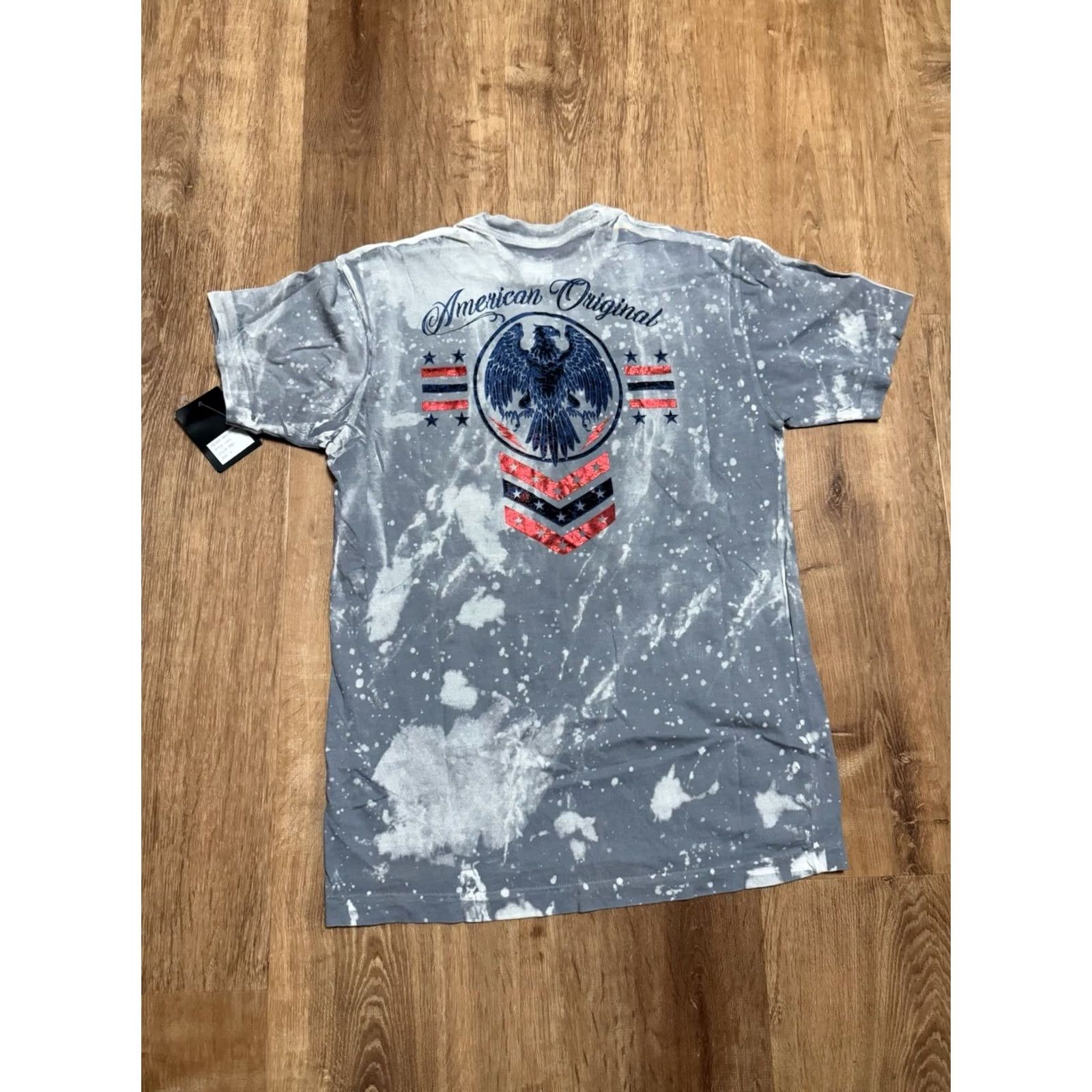 Vintage Xtreme Couture T-Shirt Mens Small Blue Retro Foil Logo Double Sided Y2K American Eagle Size US S / EU 44-46 / 1 - 2 Thumbnail