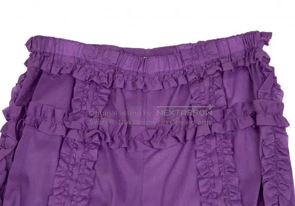 Comme des Garcons Comme des Garcons size S Purple Retro Lace Design Pants Size 23" - 4 Thumbnail