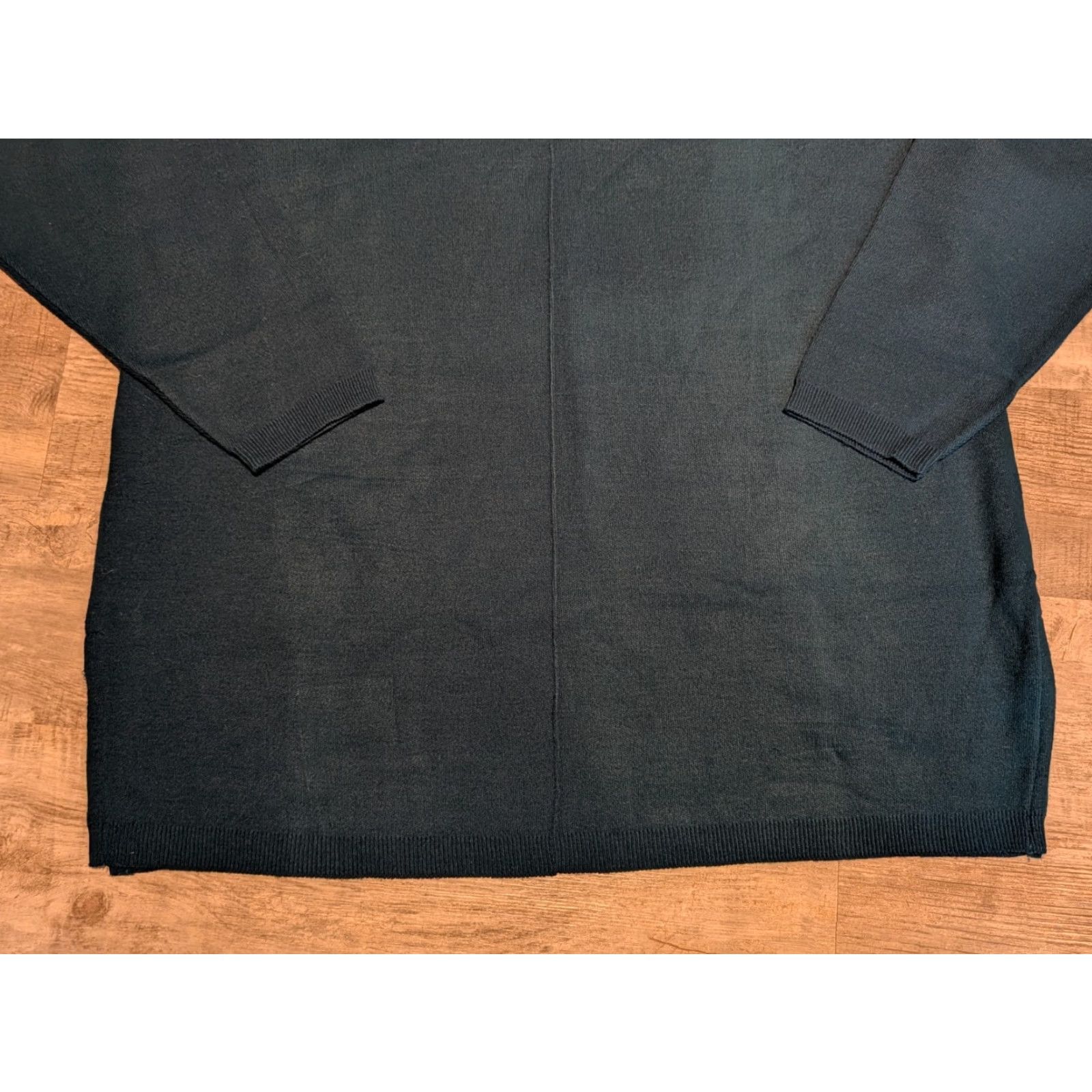 Vintage VINTAGE Karen Lessly Turtleneck Sweater Shirt Womens XL Teal High Neck USA Theme Pullover Acrylic 80s 90s Casual Business Party/Cocktail Travel Size XL / US 12-14 / IT 48-50 - 4 Thumbnail