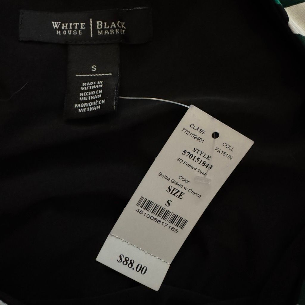 White House Black Market NWT White House Black Market Geometric Shift Dress Bottle Gr Size S / US 4 / IT 40 - 3 Thumbnail