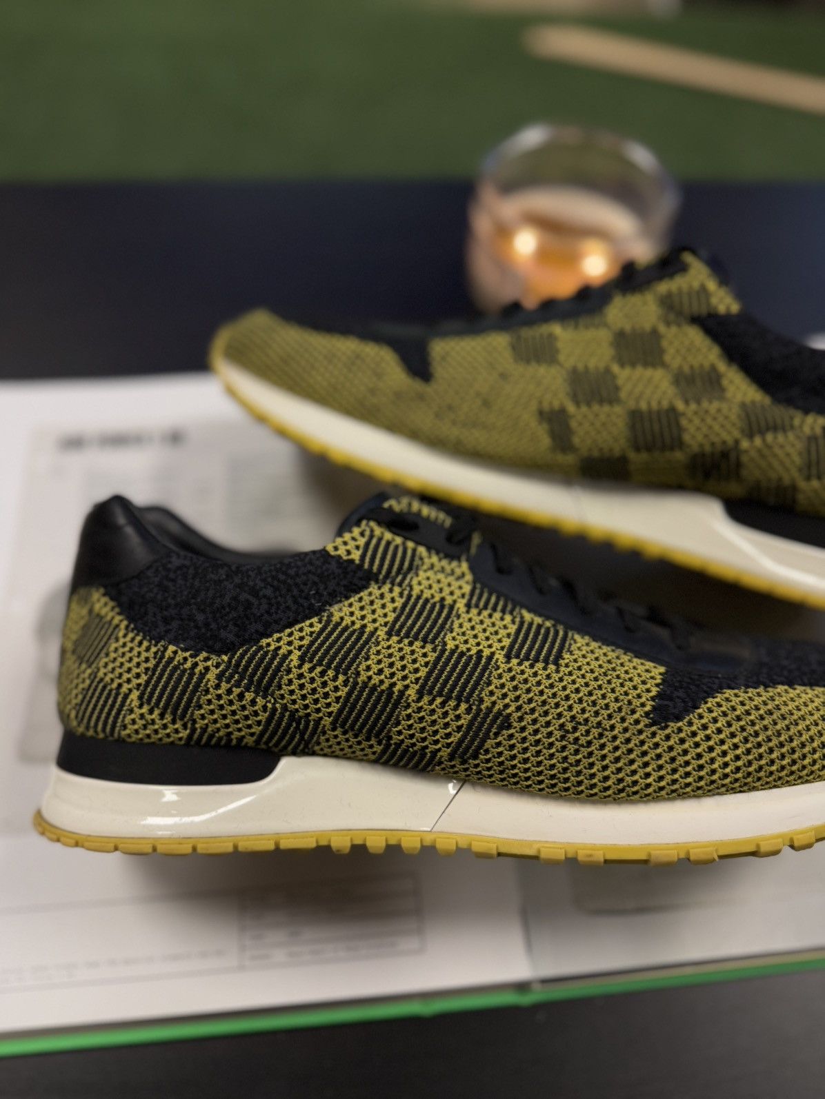 Louis Vuitton Louis Vuitton Yellow Black Size 9.5US/8.5LV Trainer Size US 9.5 / EU 42-43 - 3 Thumbnail