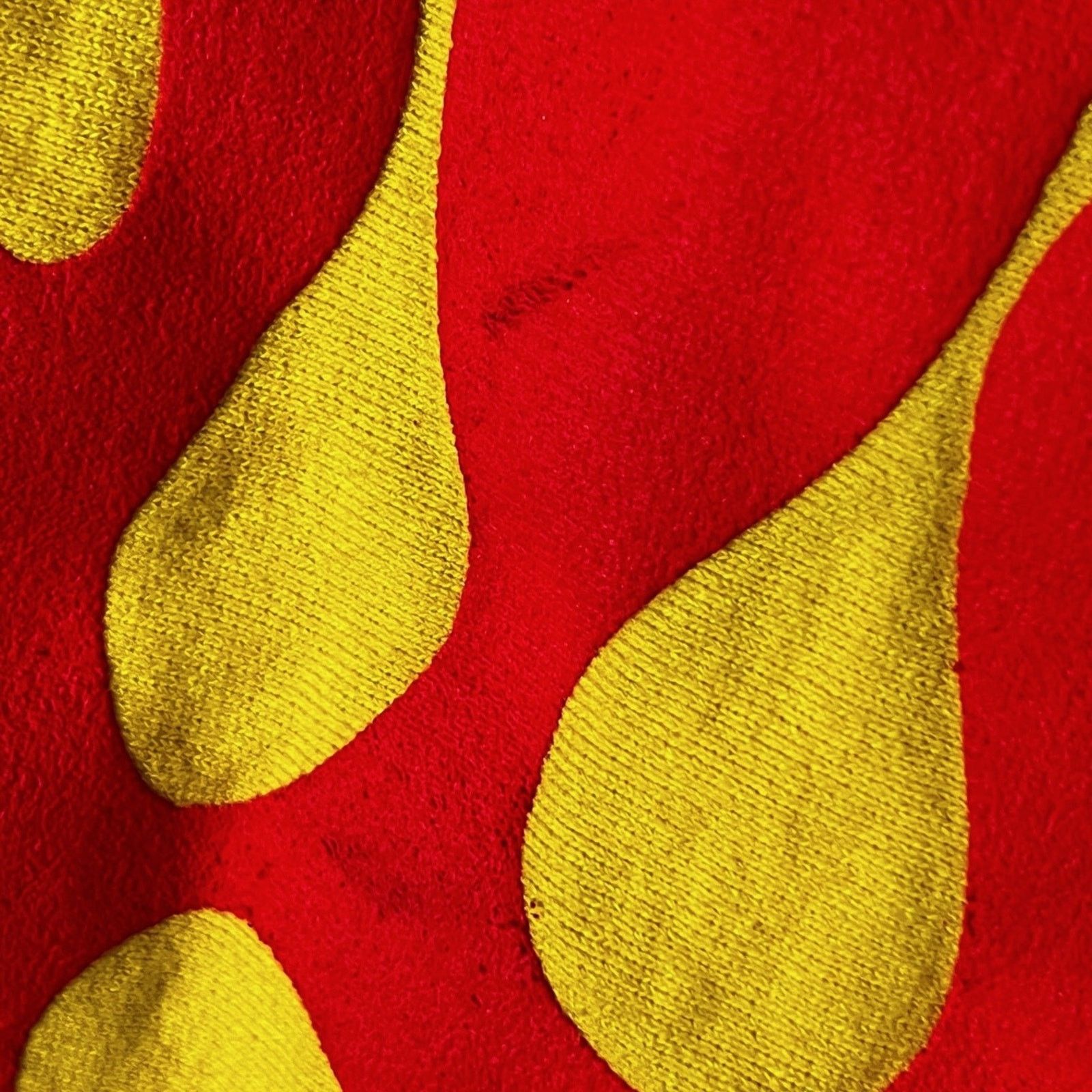 BIANCA CHANDON Bianca Chandon Lover Hoodie Yellow Flames 100% Cotton Size S Size US S / EU 44-46 / 1 - 7 Thumbnail