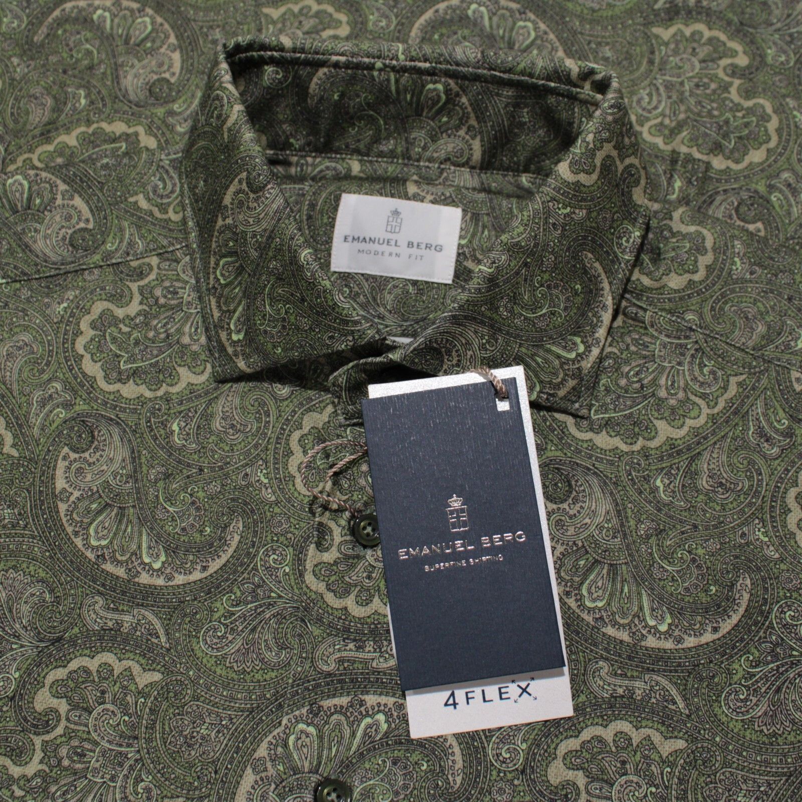 Emanuel Berg New with tags Shirt Size L US In Green